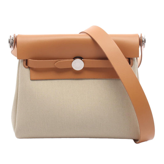 Hermès Military Toile and Vache Hunter Herbag Zip 20