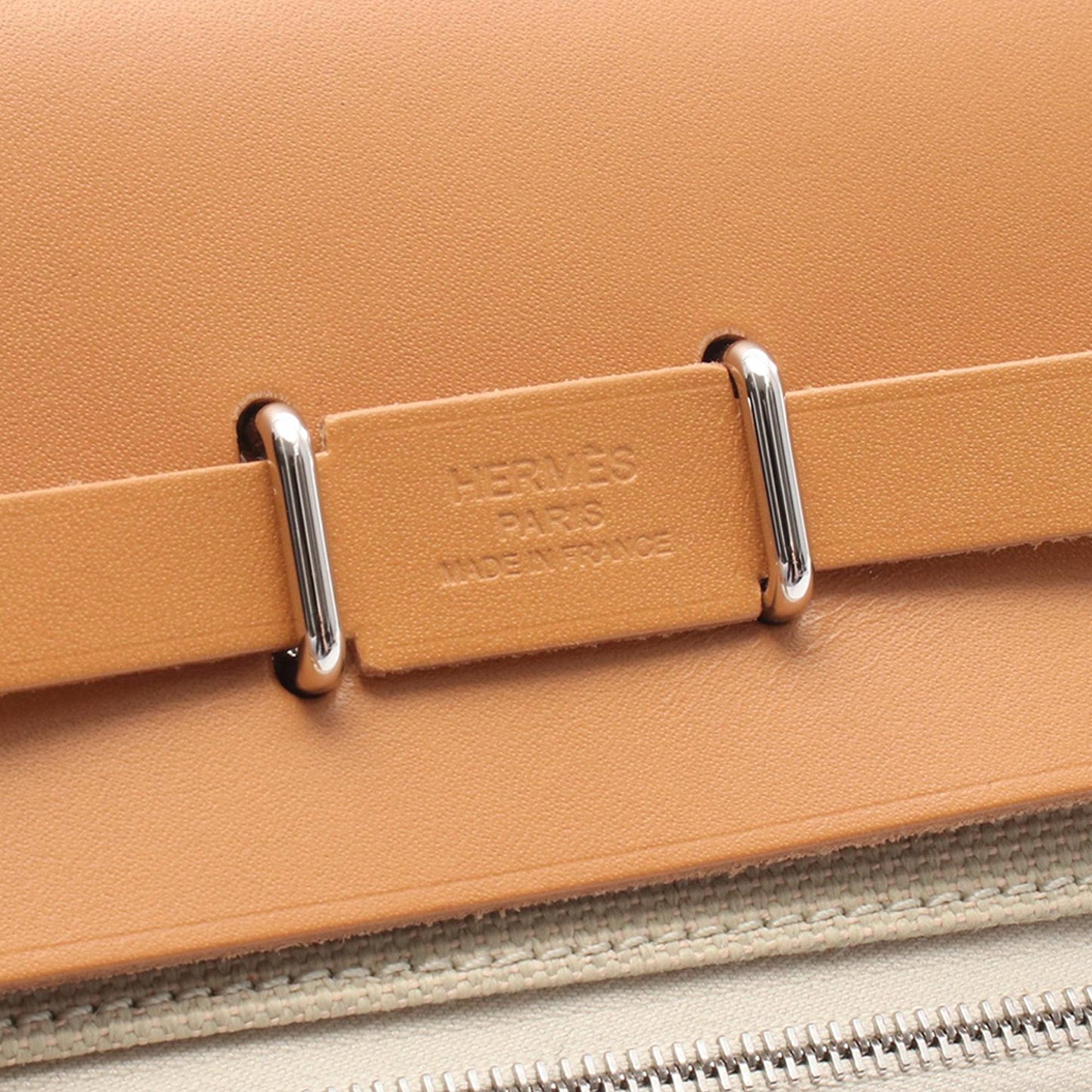 Hermès Military Toile and Vache Hunter Herbag Zip 20