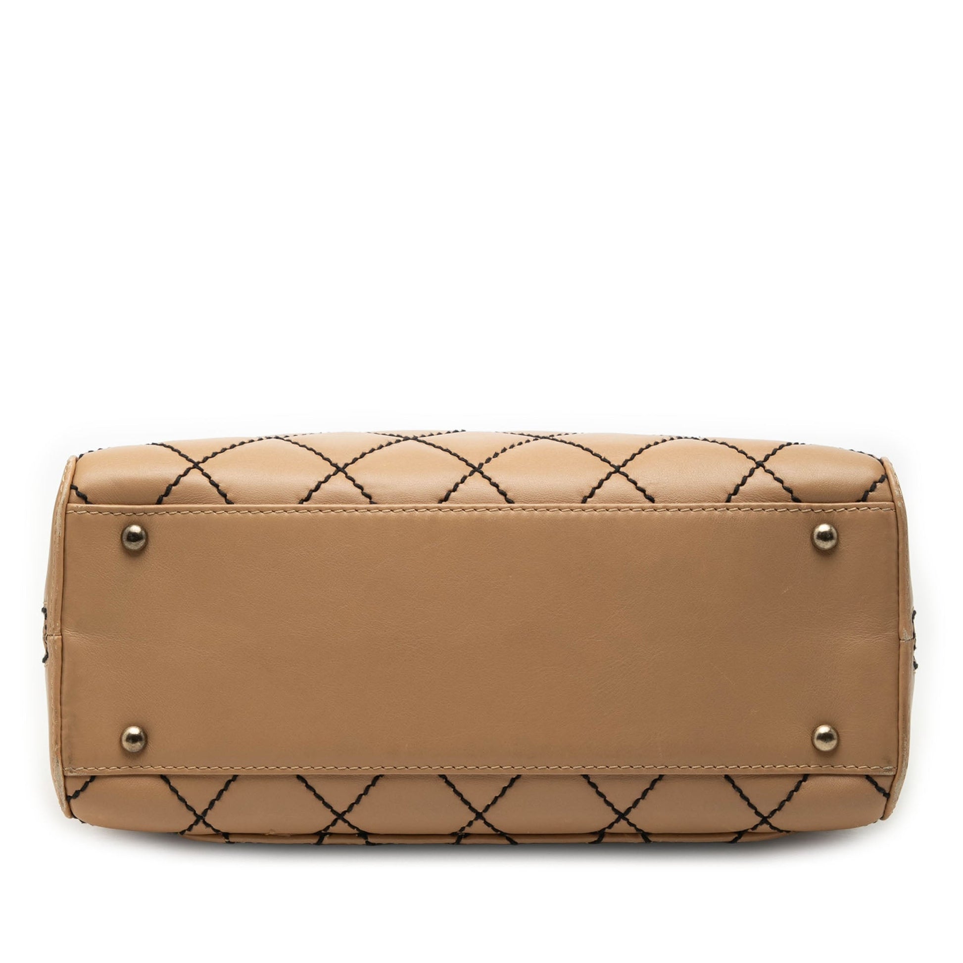 Chanel CC Lambskin Wild Stitch Handbag