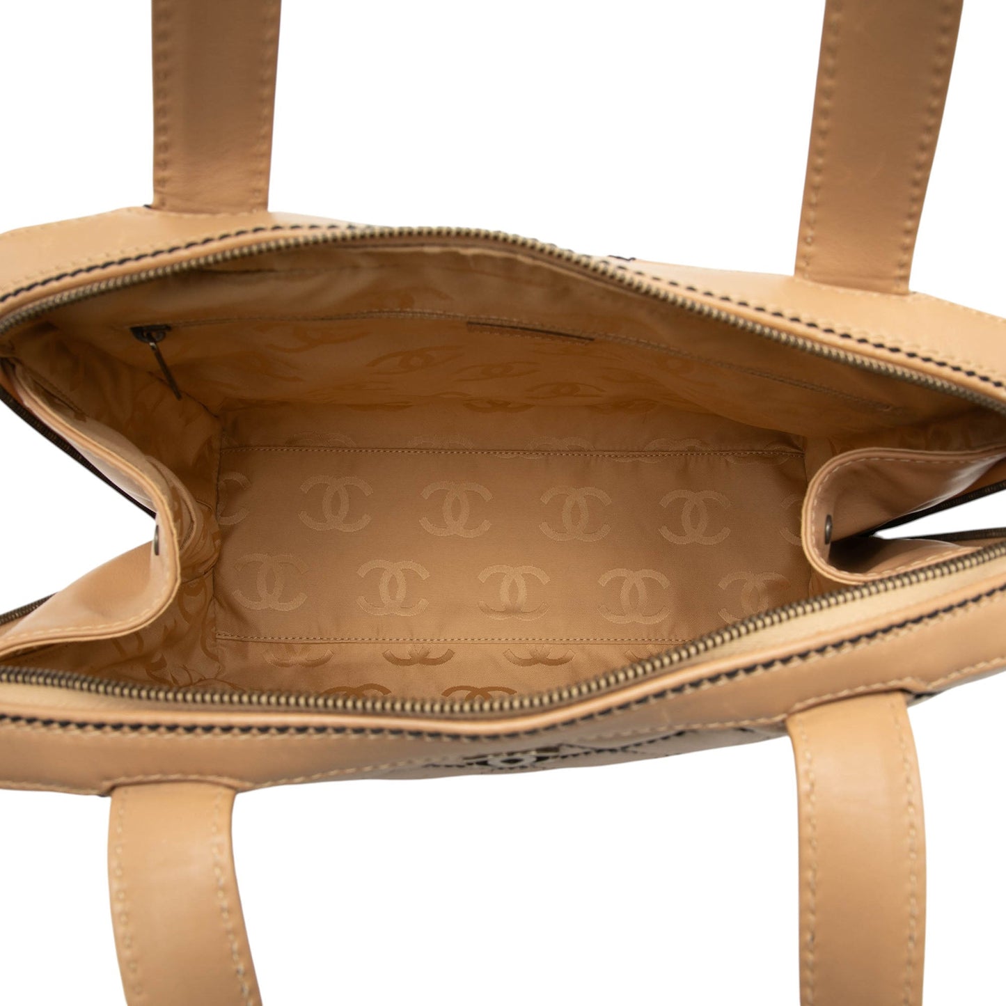 Chanel CC Lambskin Wild Stitch Handbag