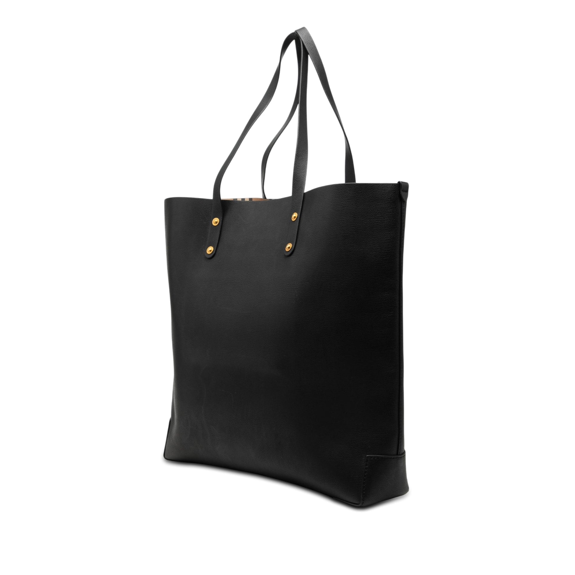 Burberry Large Embossed Leather Crest Tote
