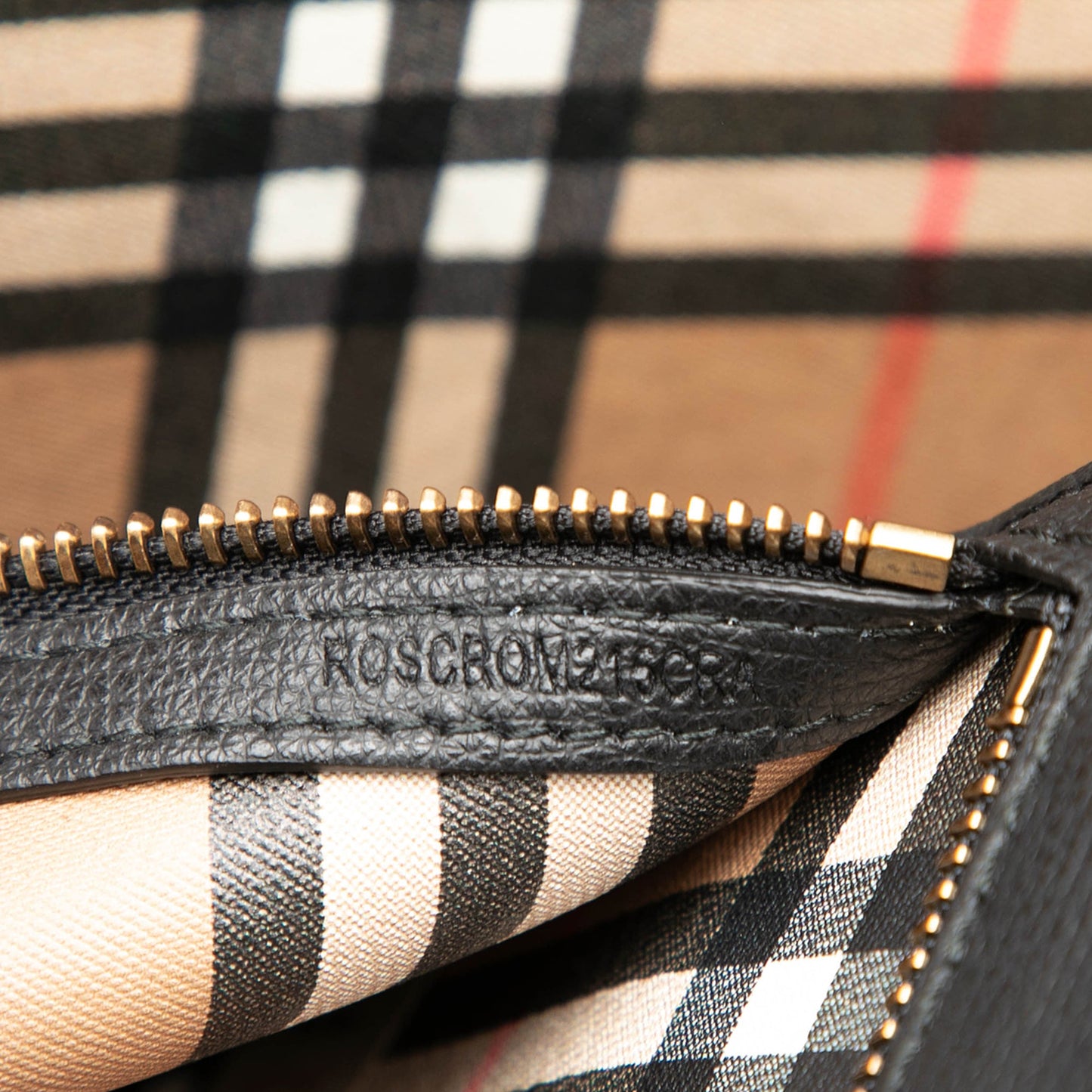 Burberry Large Embossed Leather Crest Tote