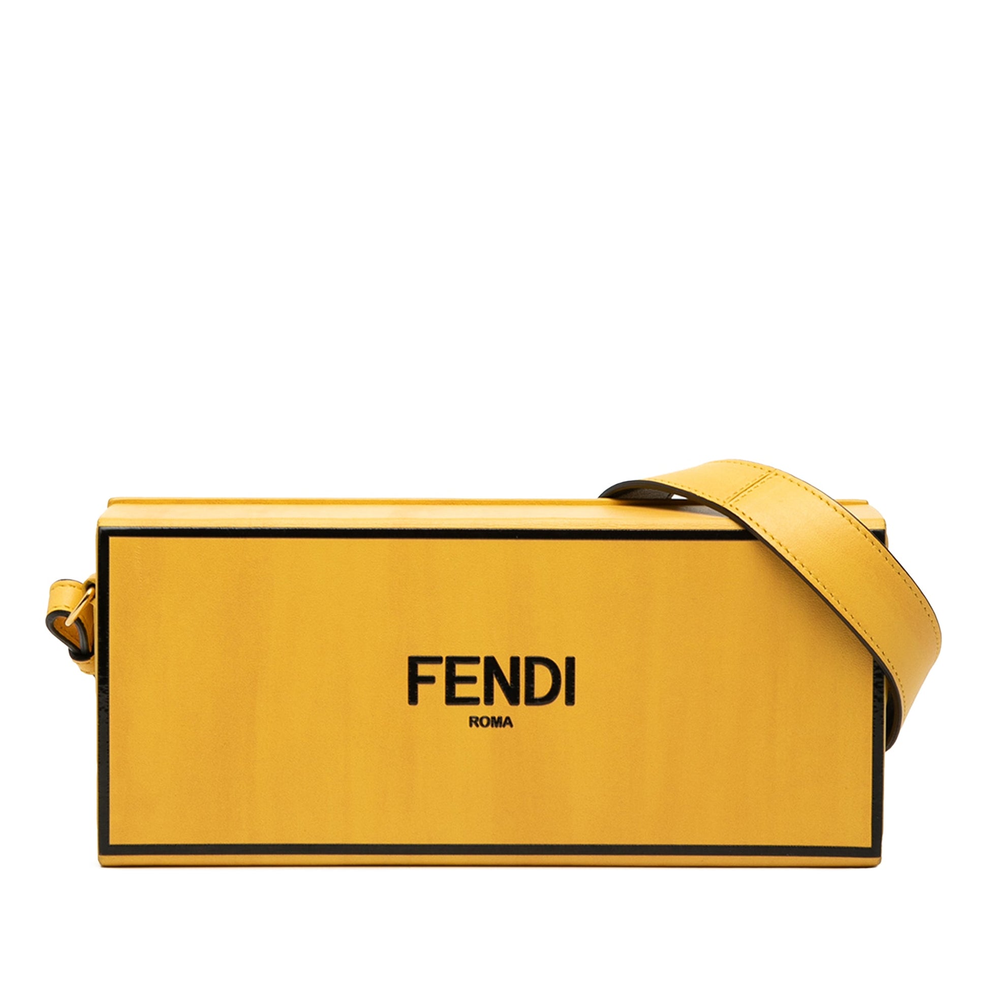 Fendi Leather Horizontal Box Crossbody