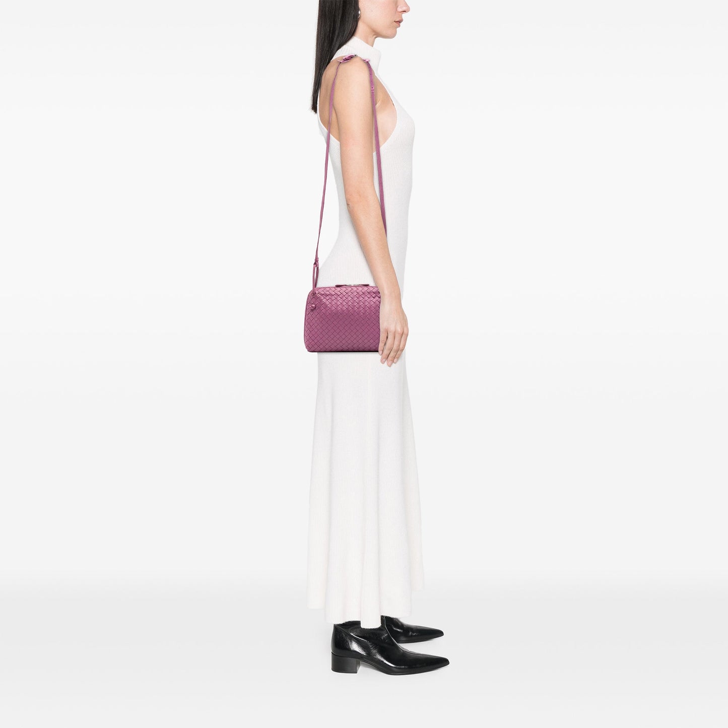 Bottega Veneta Nappa Intrecciato Nodini Crossbody