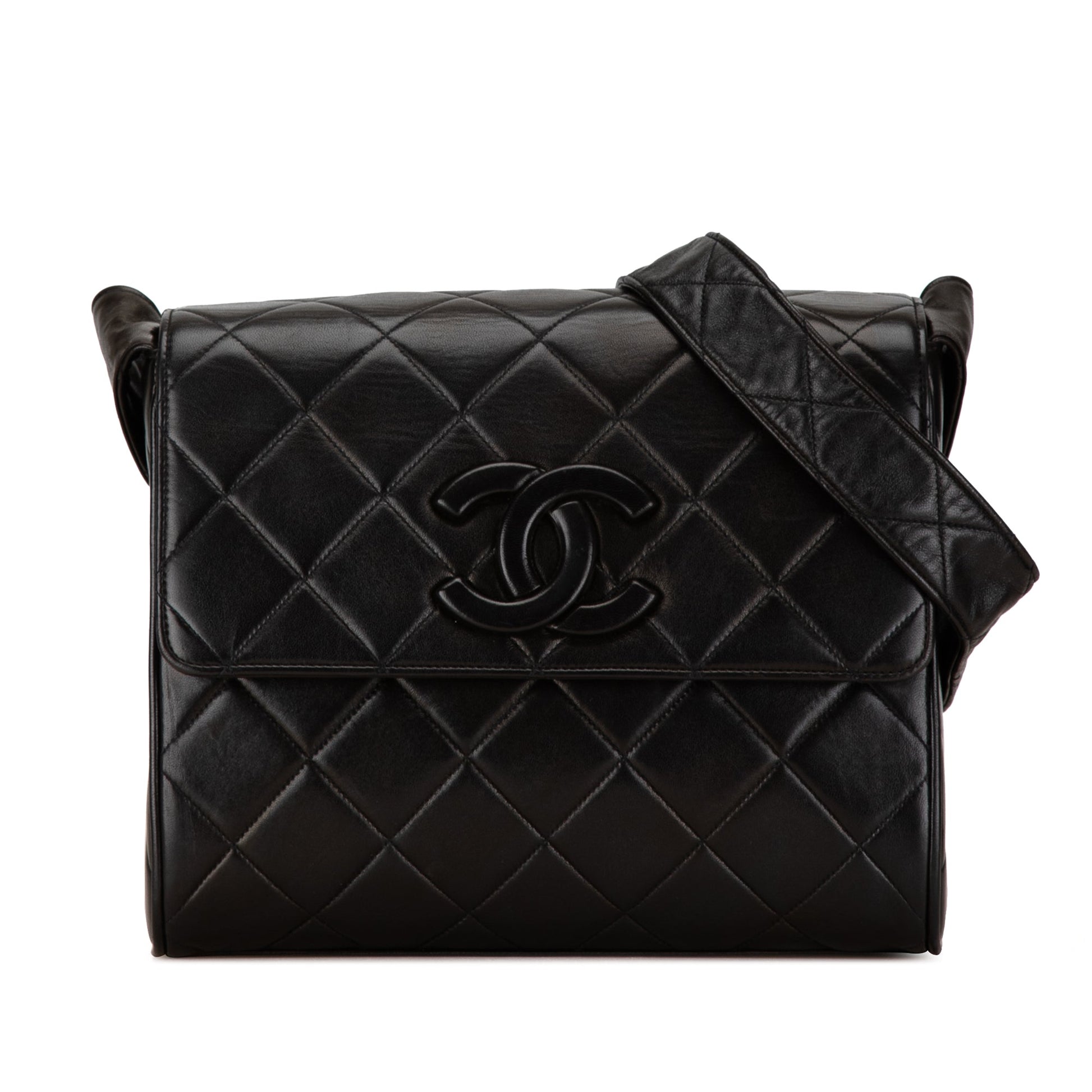 Chanel CC Quilted Lambskin Flap