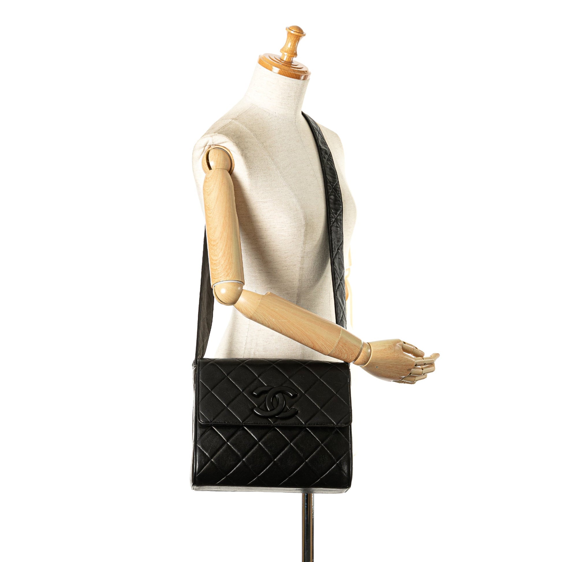 Chanel CC Quilted Lambskin Flap