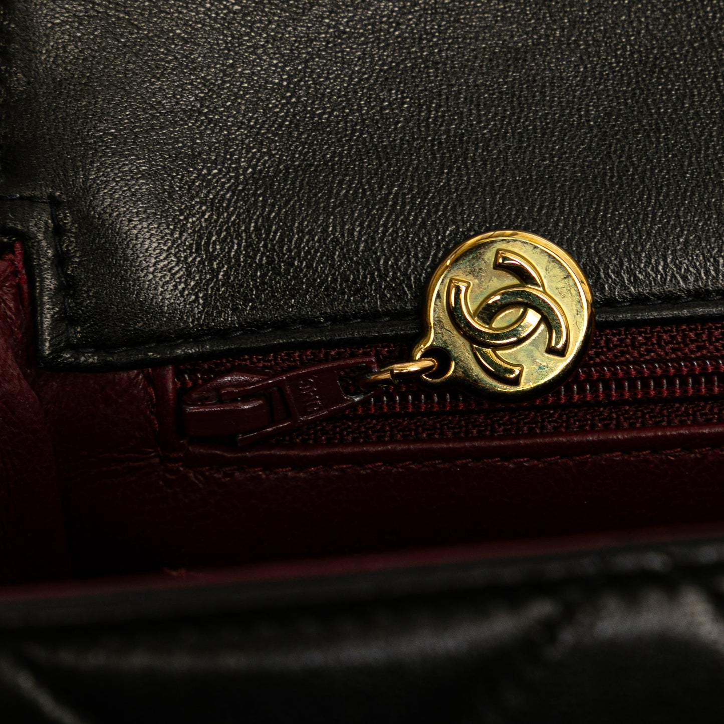 Chanel CC Quilted Lambskin Flap