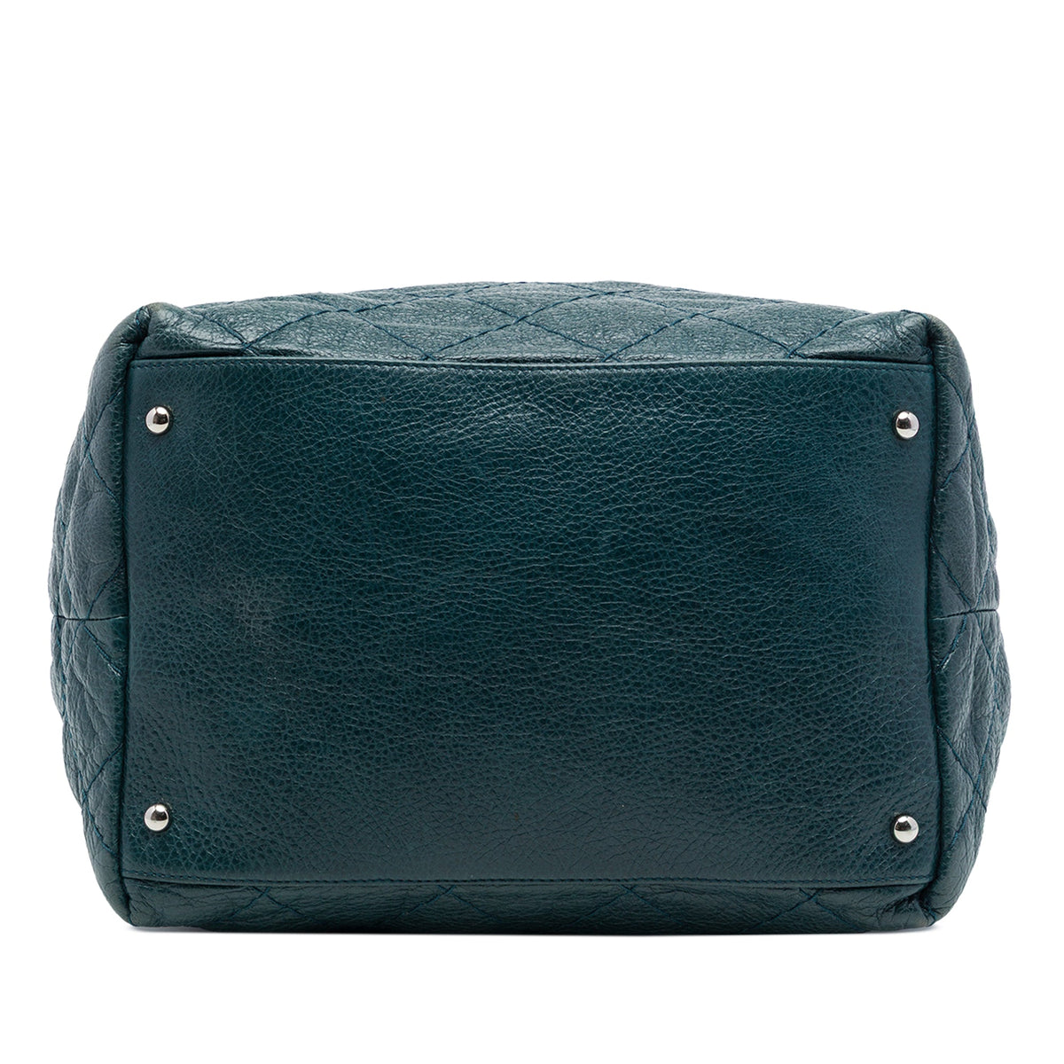Chanel Quilted Glazed Calfskin On The Road Bucket Bag — Blue