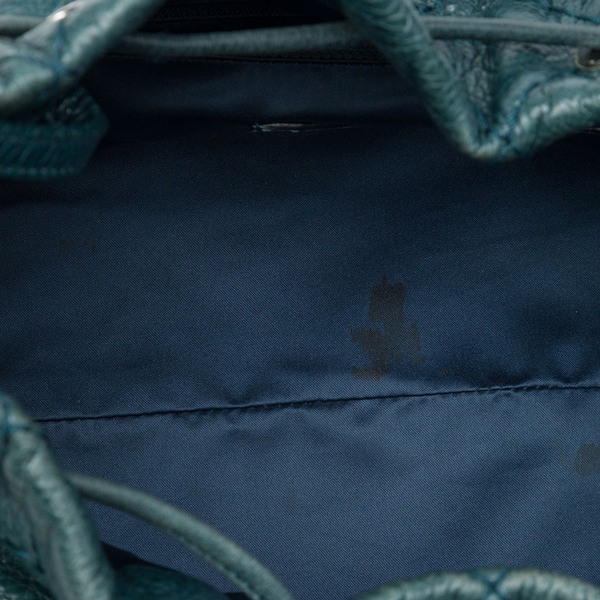 Chanel Quilted Glazed Calfskin On The Road Bucket Bag — Blue