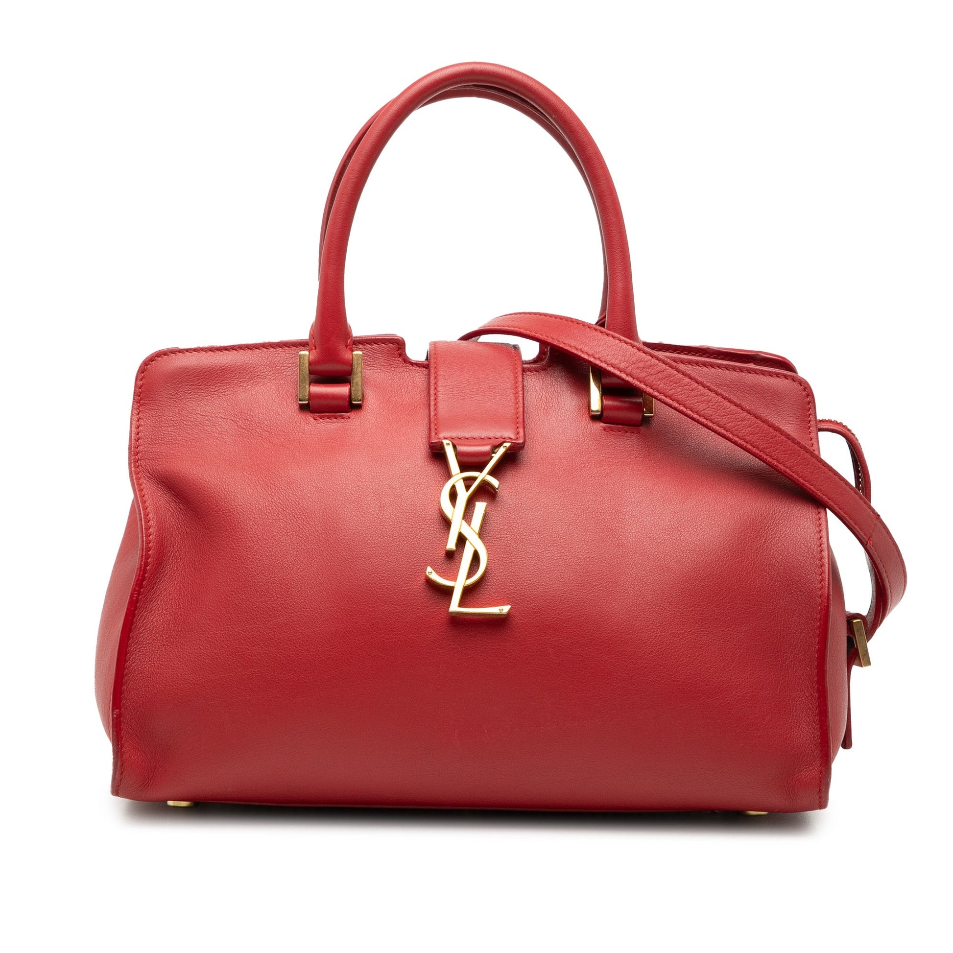 Saint Laurent Baby Leather Monogram Downtown Cabas Satchel