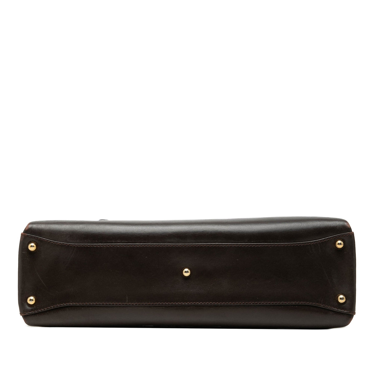 Gucci Calfskin Square G Handbag — Brown