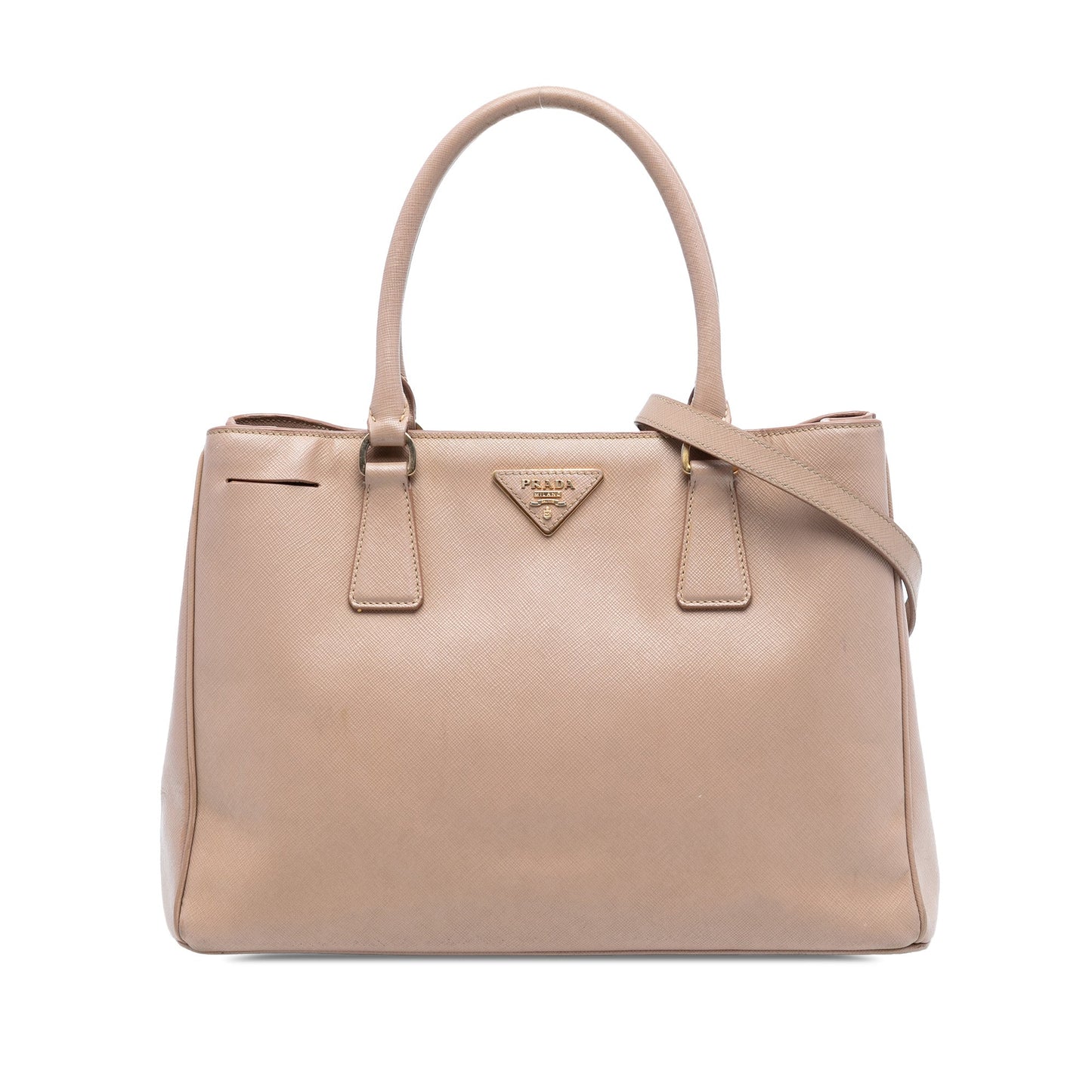 Prada Large Saffiano Lux Galleria Double Zip Satchel