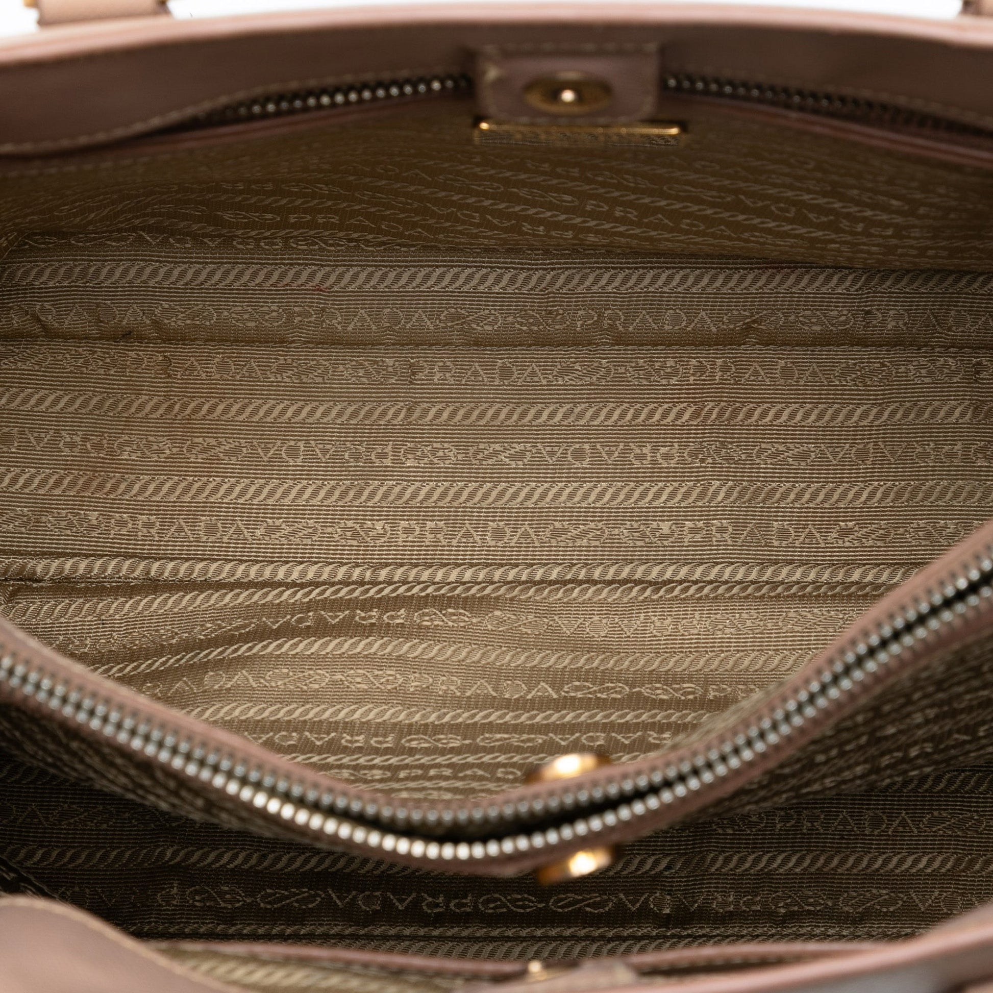 Prada Large Saffiano Lux Galleria Double Zip Satchel