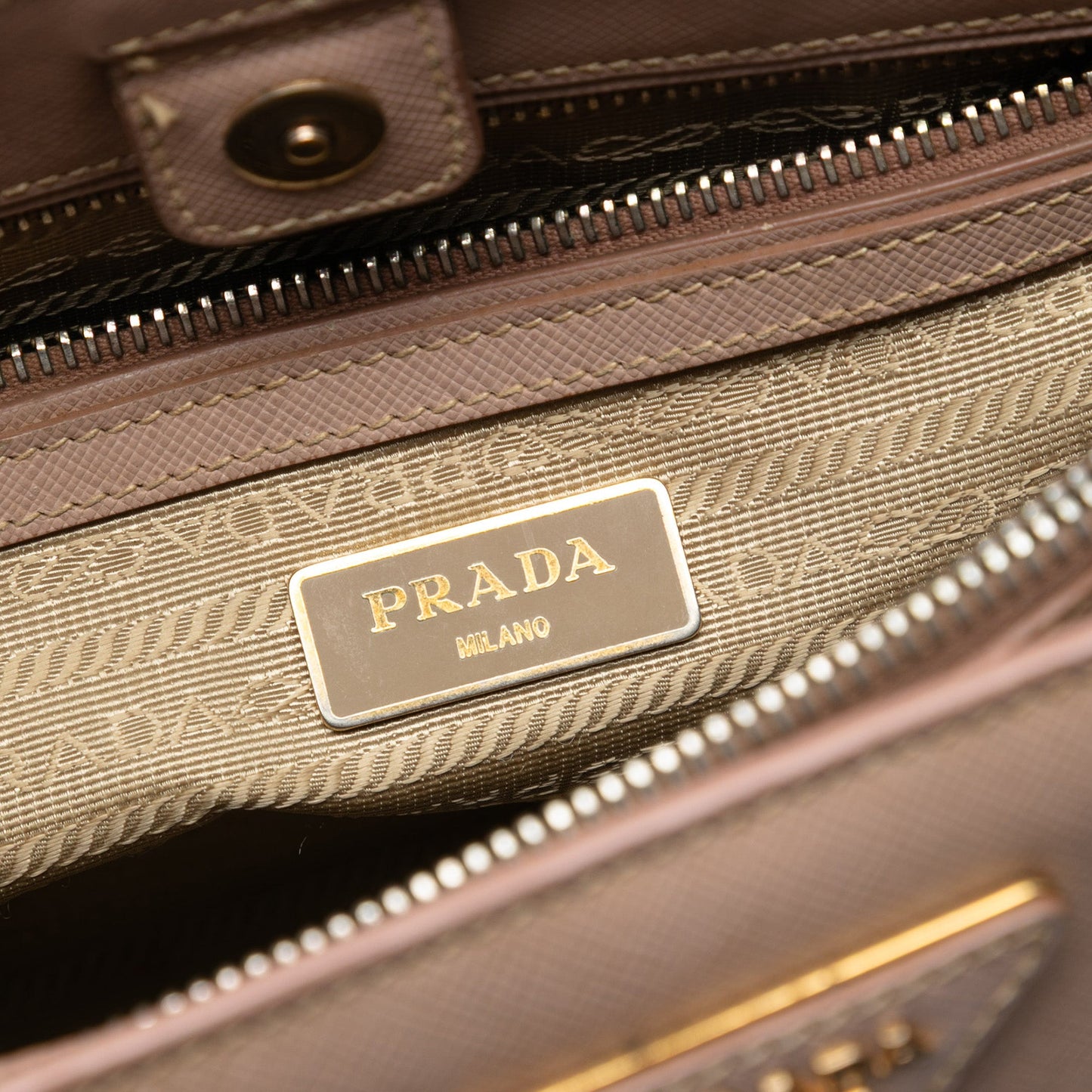 Prada Large Saffiano Lux Galleria Double Zip Satchel