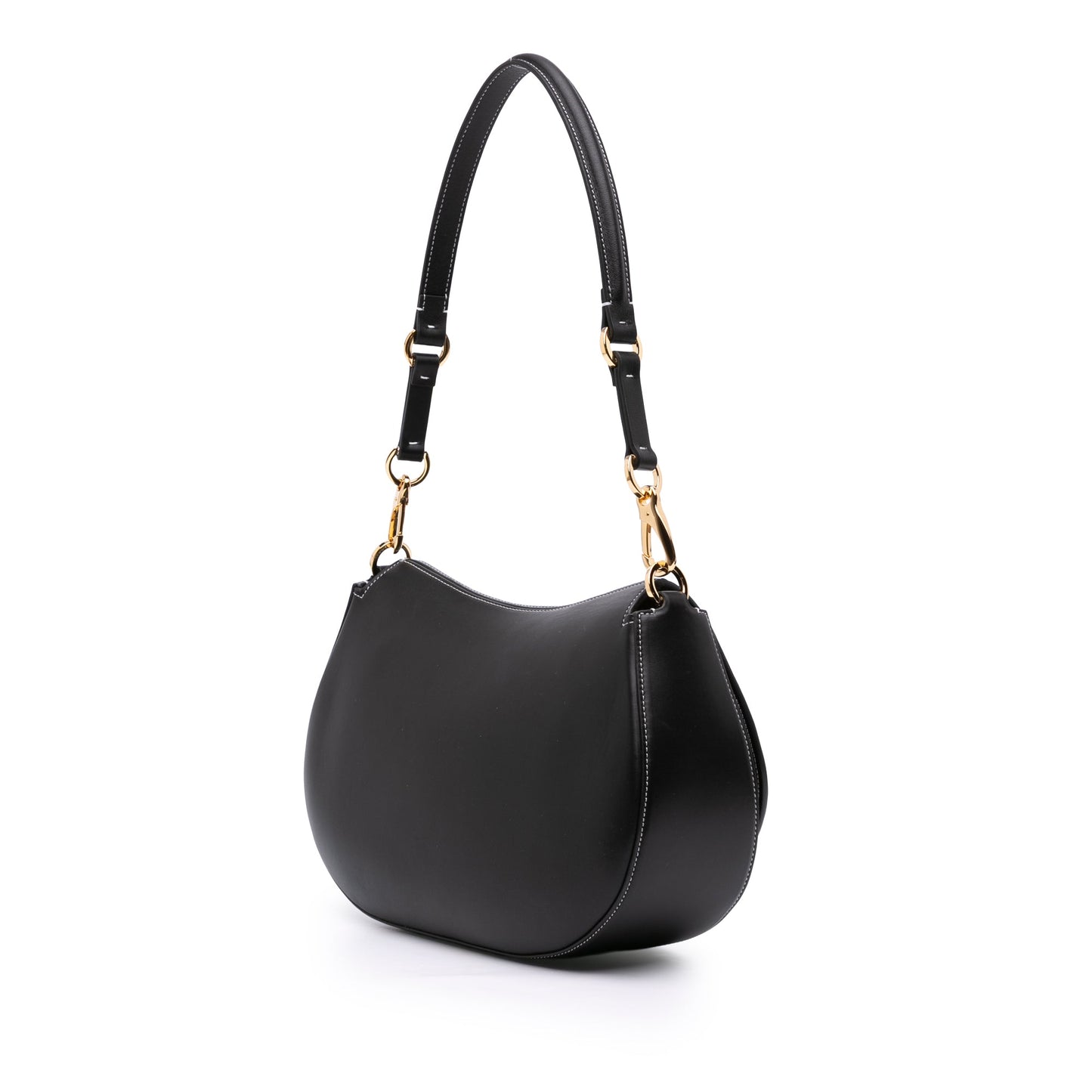 Valentino Medium Leather Ohval Flap Bag