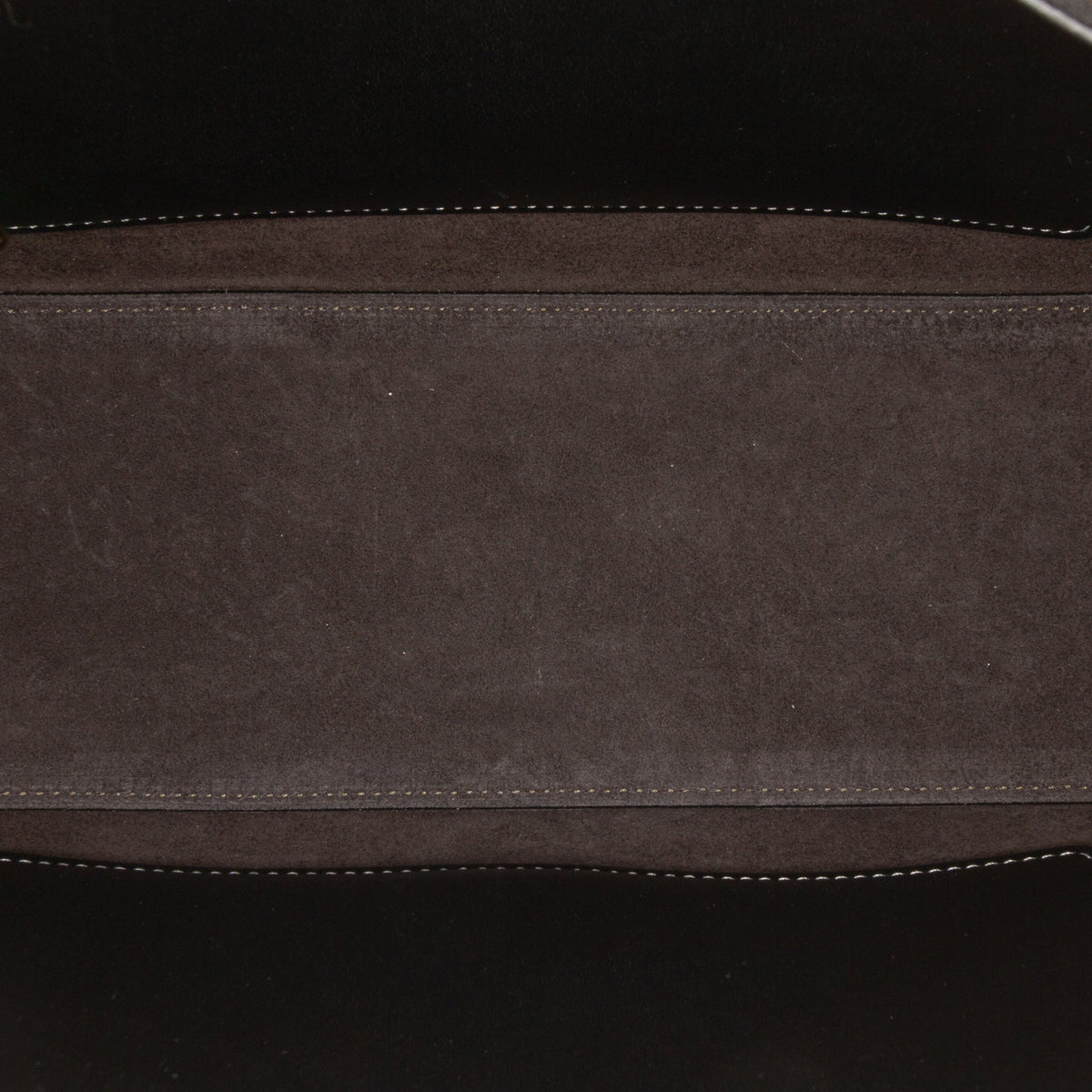 Valentino Medium Leather Ohval Flap Bag — Black
