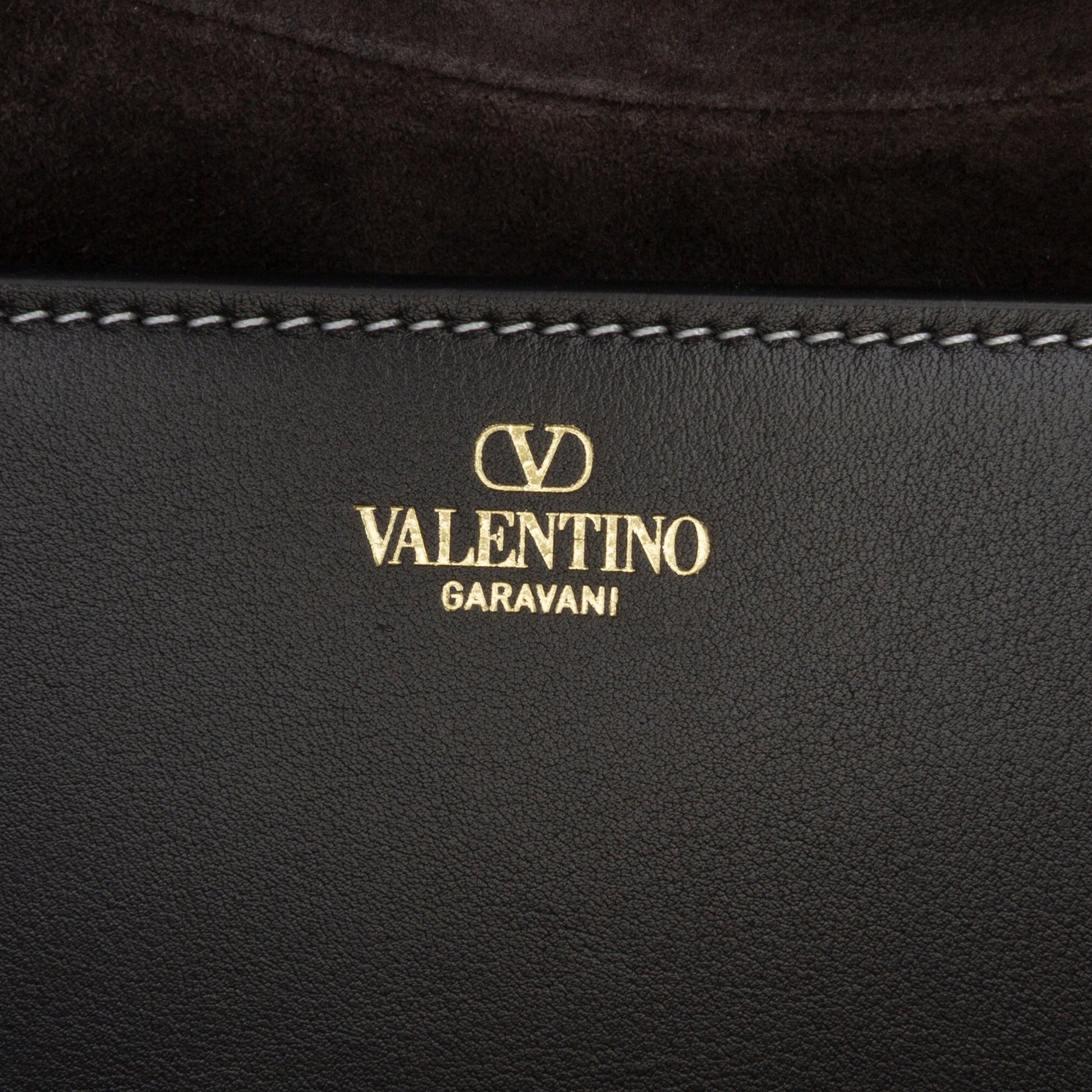 Valentino Medium Leather Ohval Flap Bag