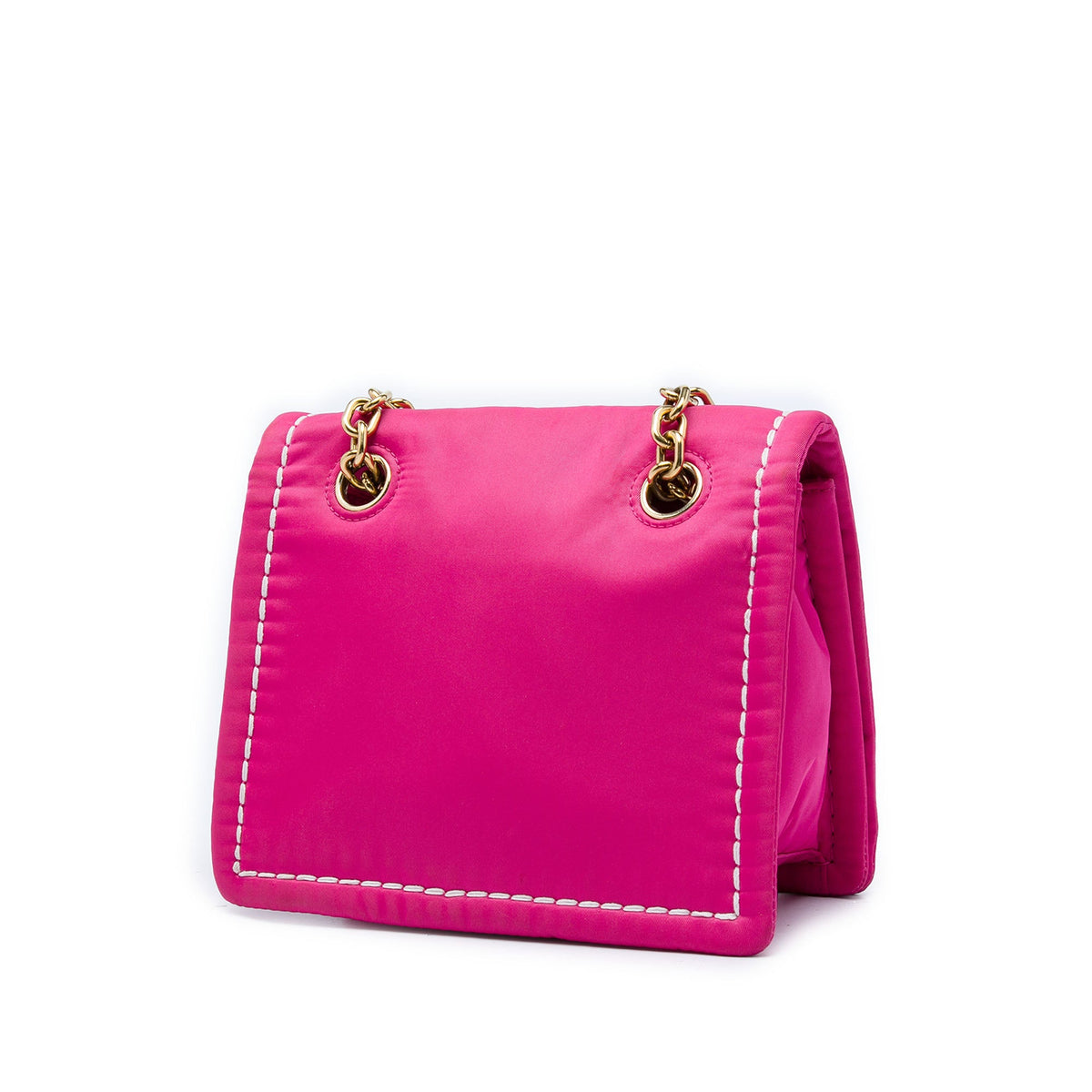 Prada Small Tessuto Chain Flap Crossbody