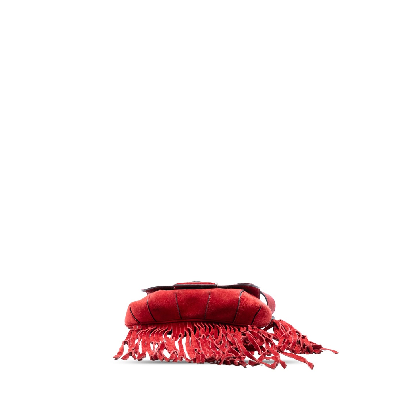 Gucci Small Suede Bamboo Nouveau Fringe Crossbody