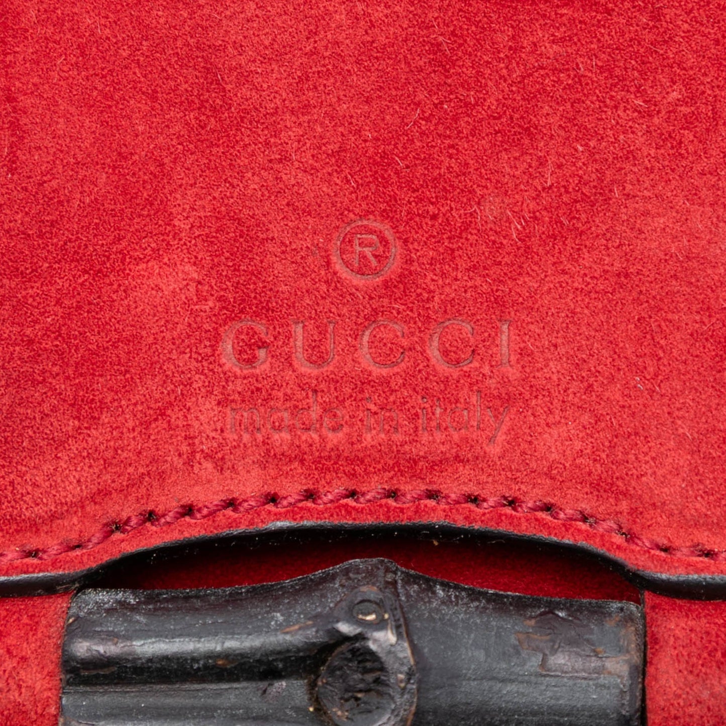 Gucci Small Suede Bamboo Nouveau Fringe Crossbody