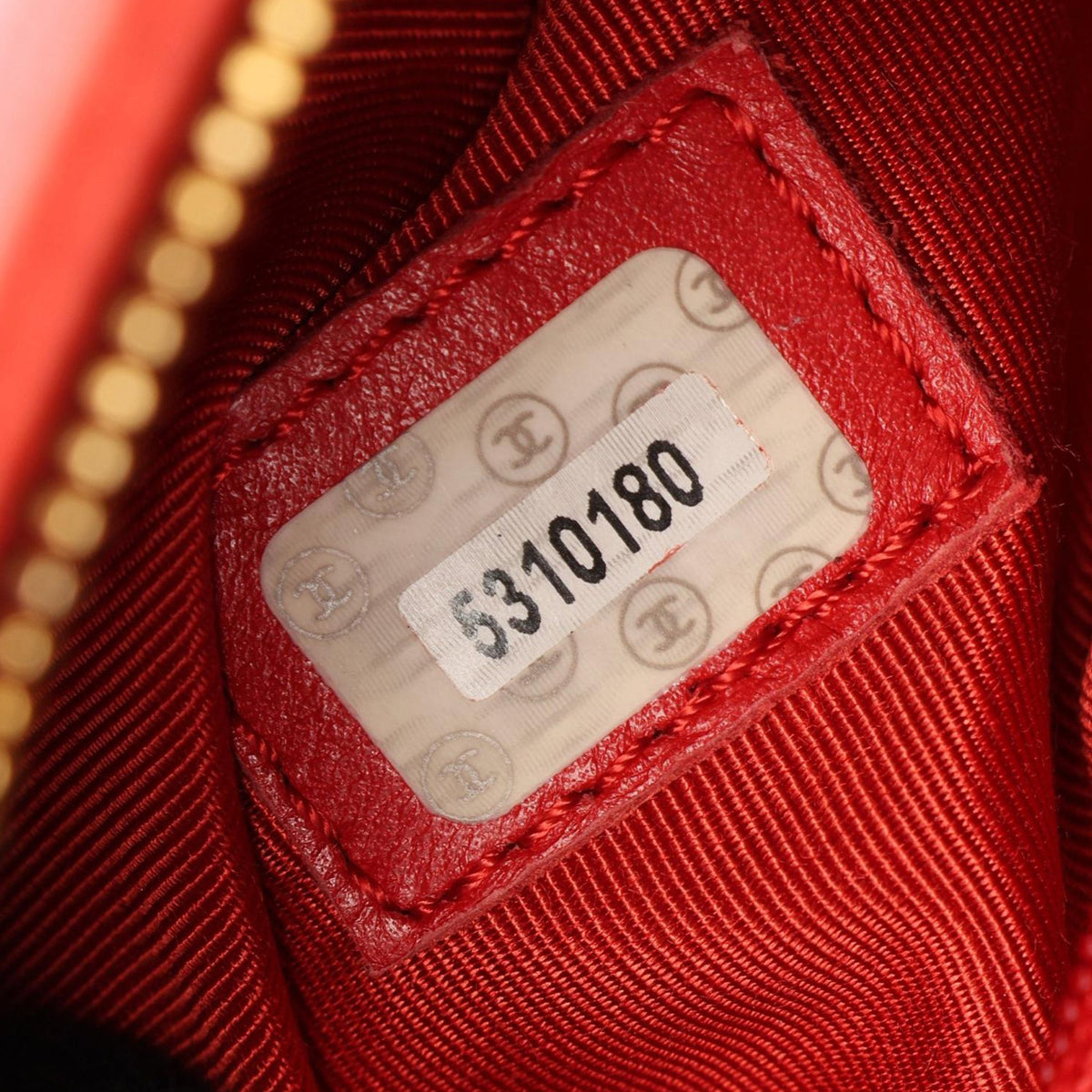 Chanel Caviar Shoulder Bag — Red