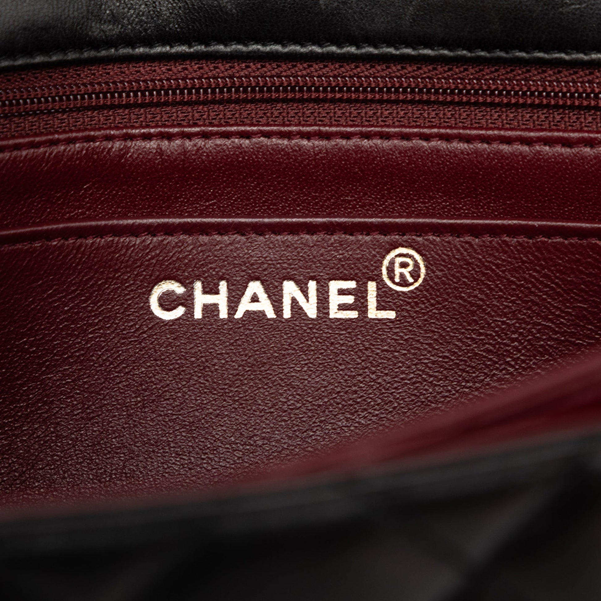 Chanel CC Quilted Lambskin Half Moon Flap