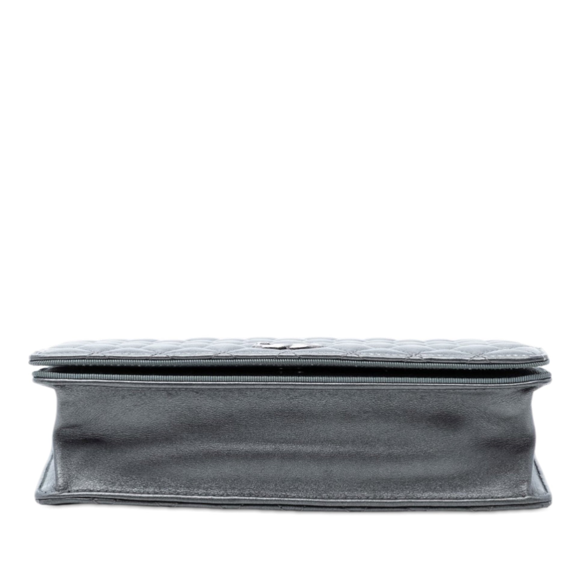Small Quilted Metallic Lambskin Ballerine Flap