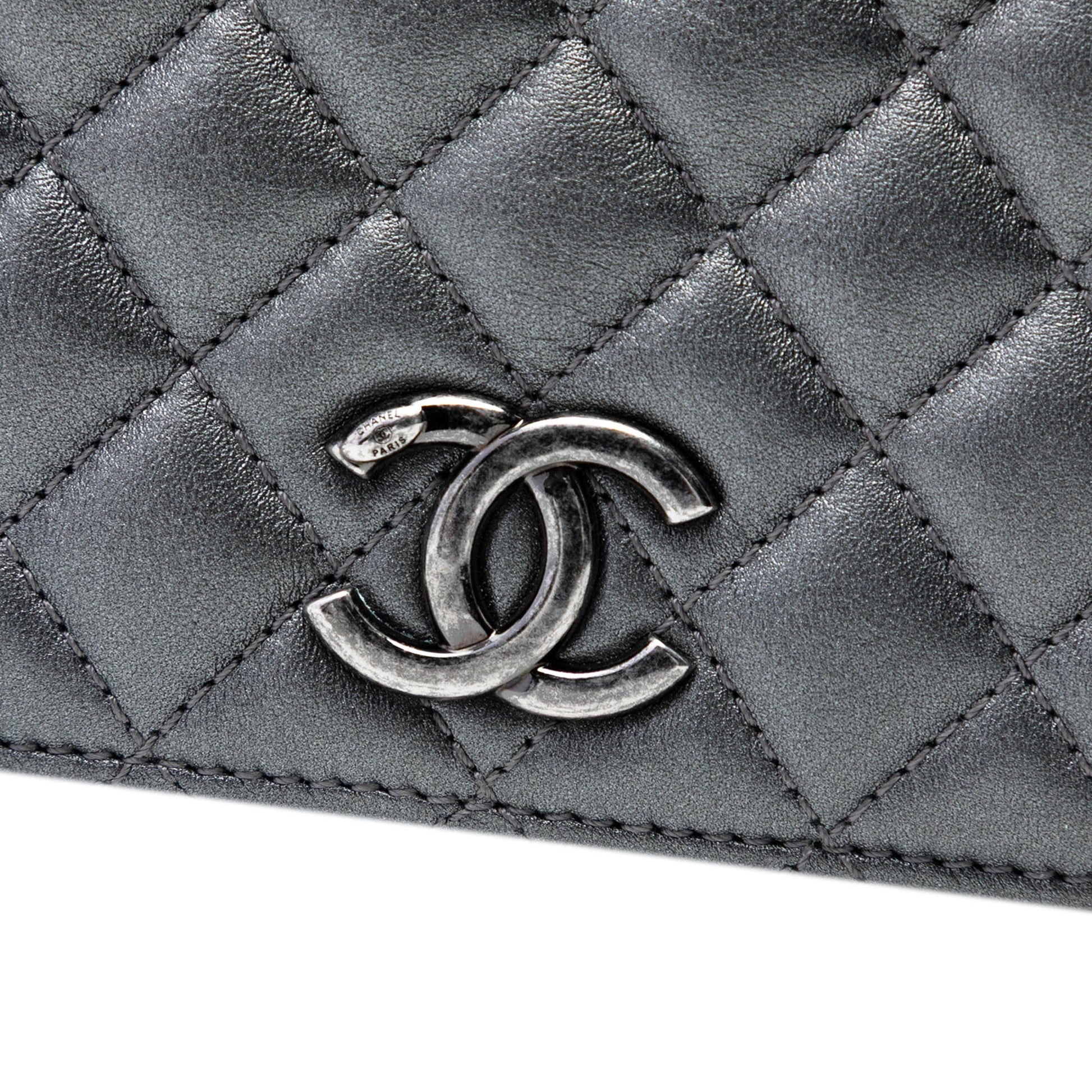 Small Quilted Metallic Lambskin Ballerine Flap