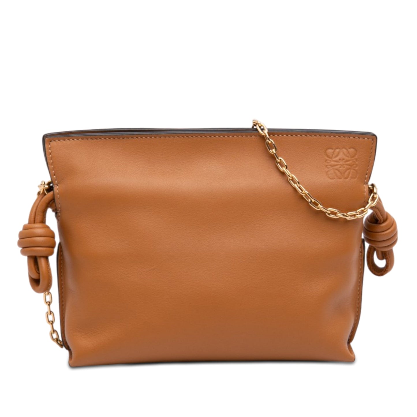 LOEWE Nano Leather Flamenco Knot Chain Crossbody