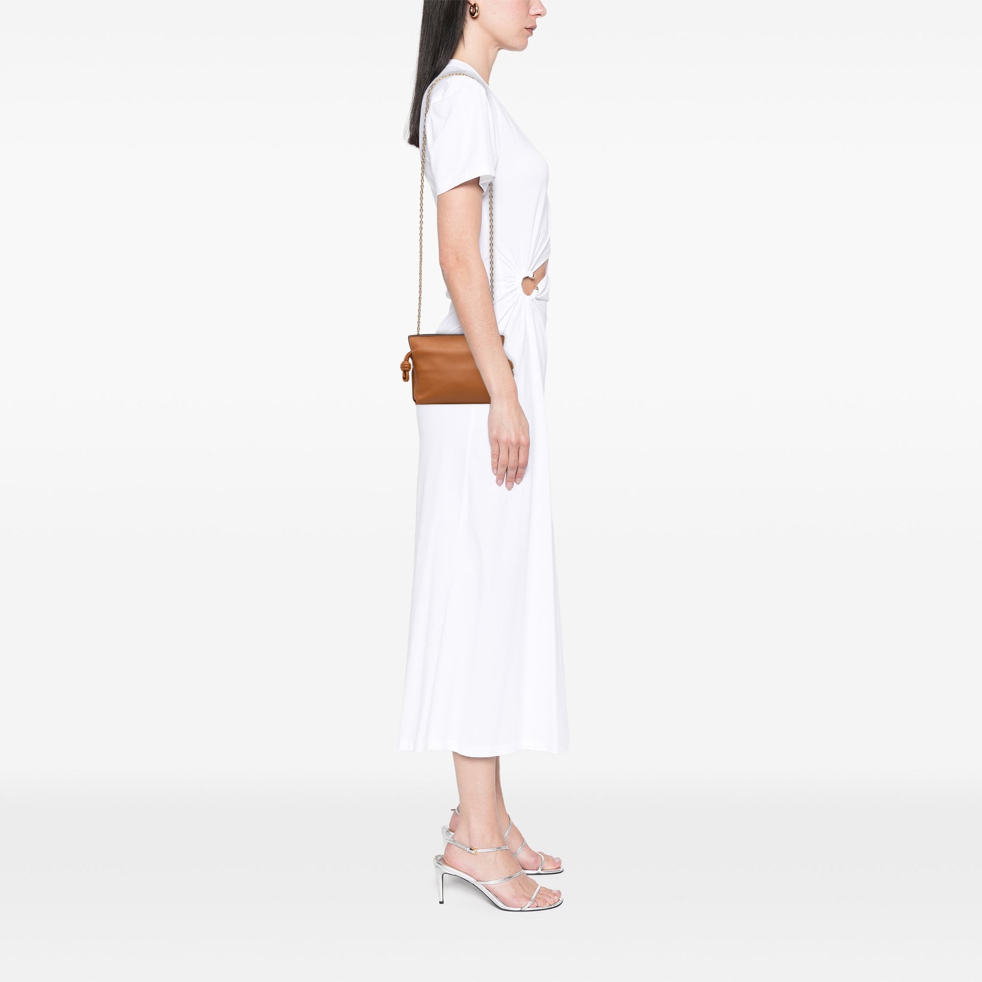 LOEWE Nano Leather Flamenco Knot Chain Crossbody