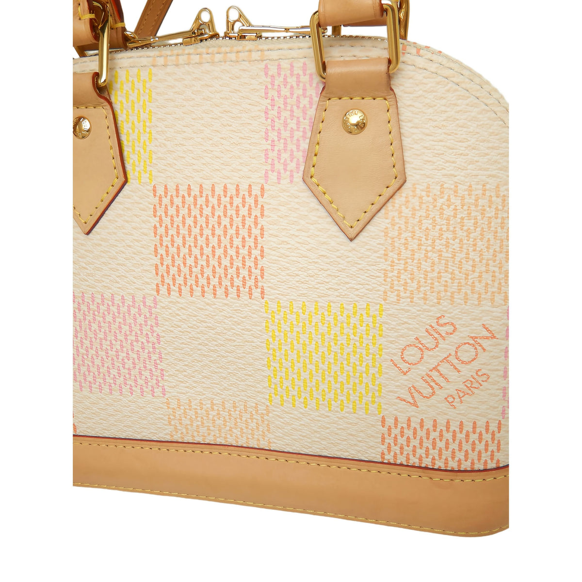 Louis Vuitton Damierlicious Giant Alma BB — Pink