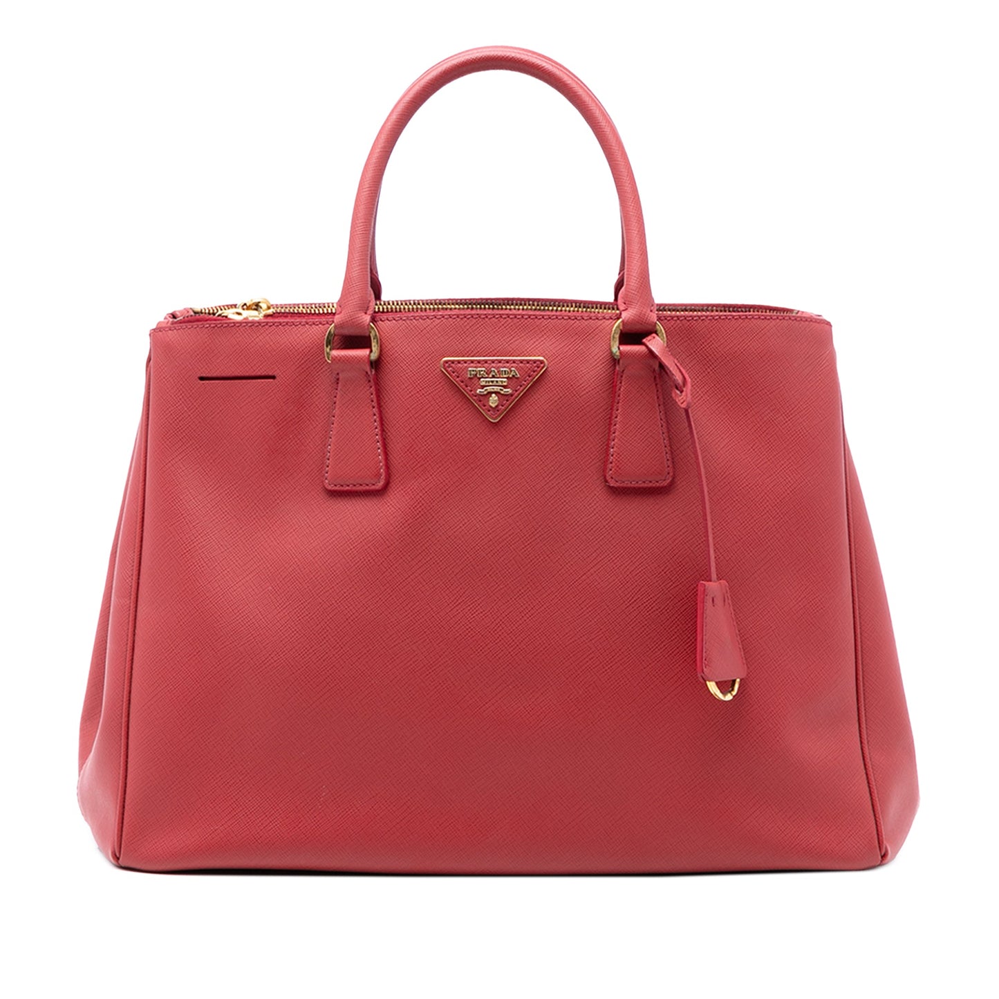 Prada Large Saffiano Lux Galleria Double Zip Satchel