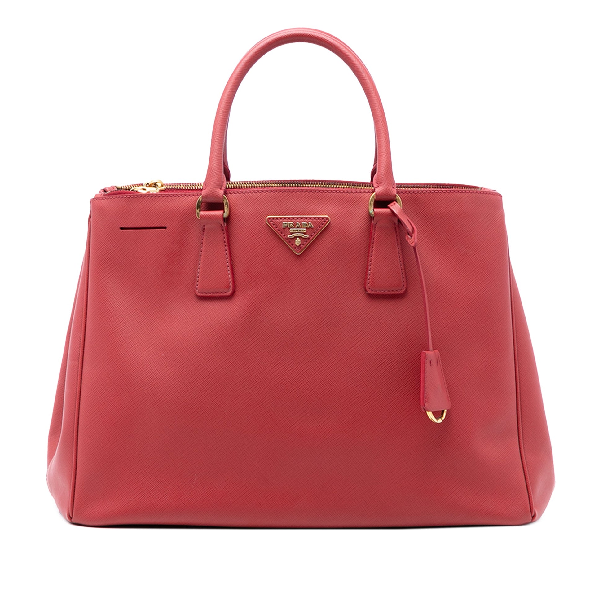 Prada Large Saffiano Lux Galleria Double Zip Satchel