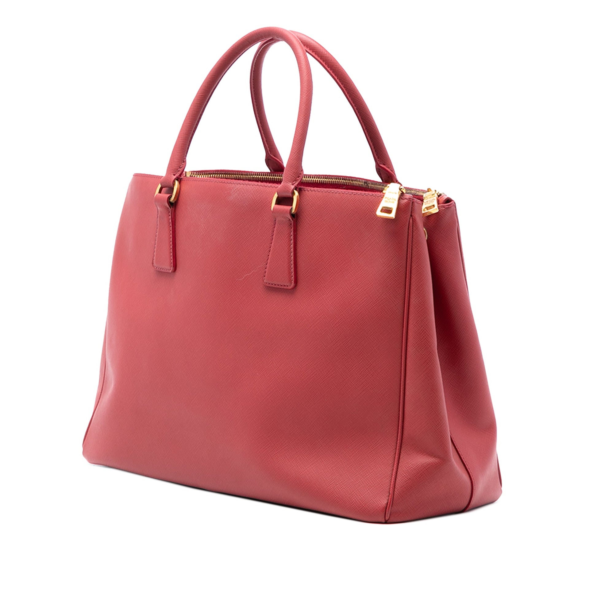 Prada Large Saffiano Lux Galleria Double Zip Satchel
