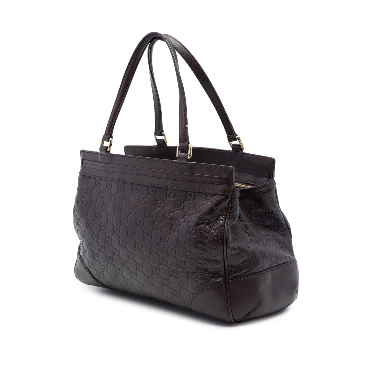 Gucci Guccissima Mayfair Tote — Brown