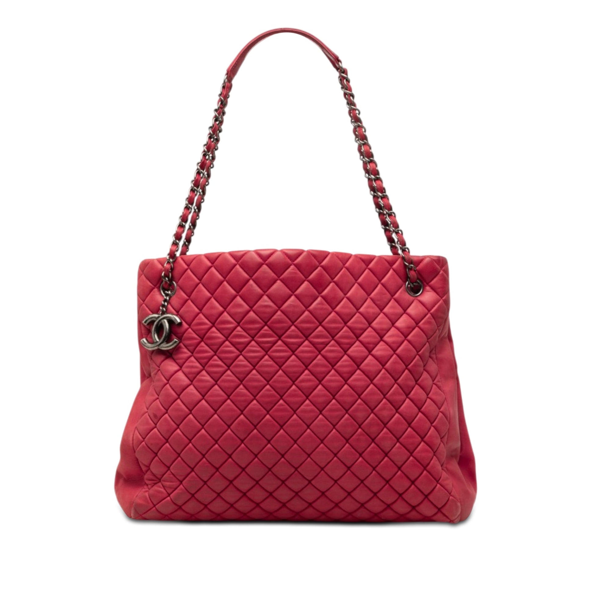 Chanel Large Quilted Iridescent Calfskin New Bubble Tote