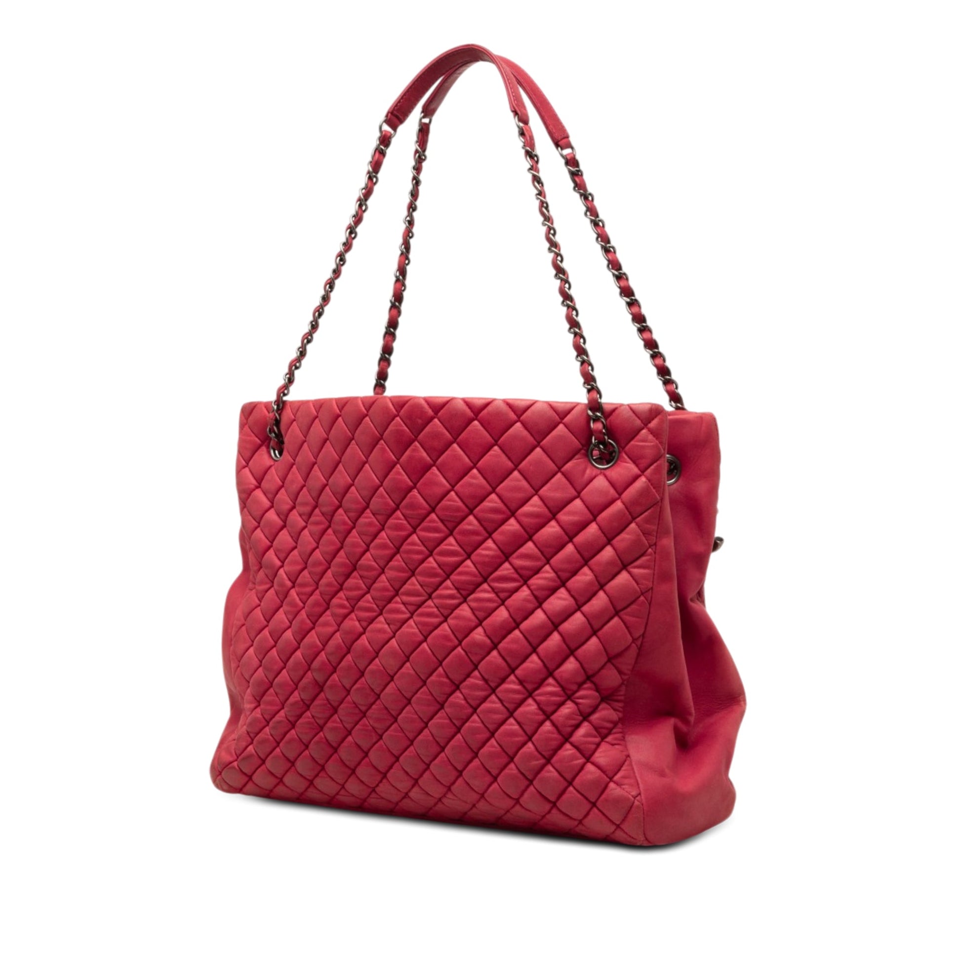 Chanel Large Quilted Iridescent Calfskin New Bubble Tote