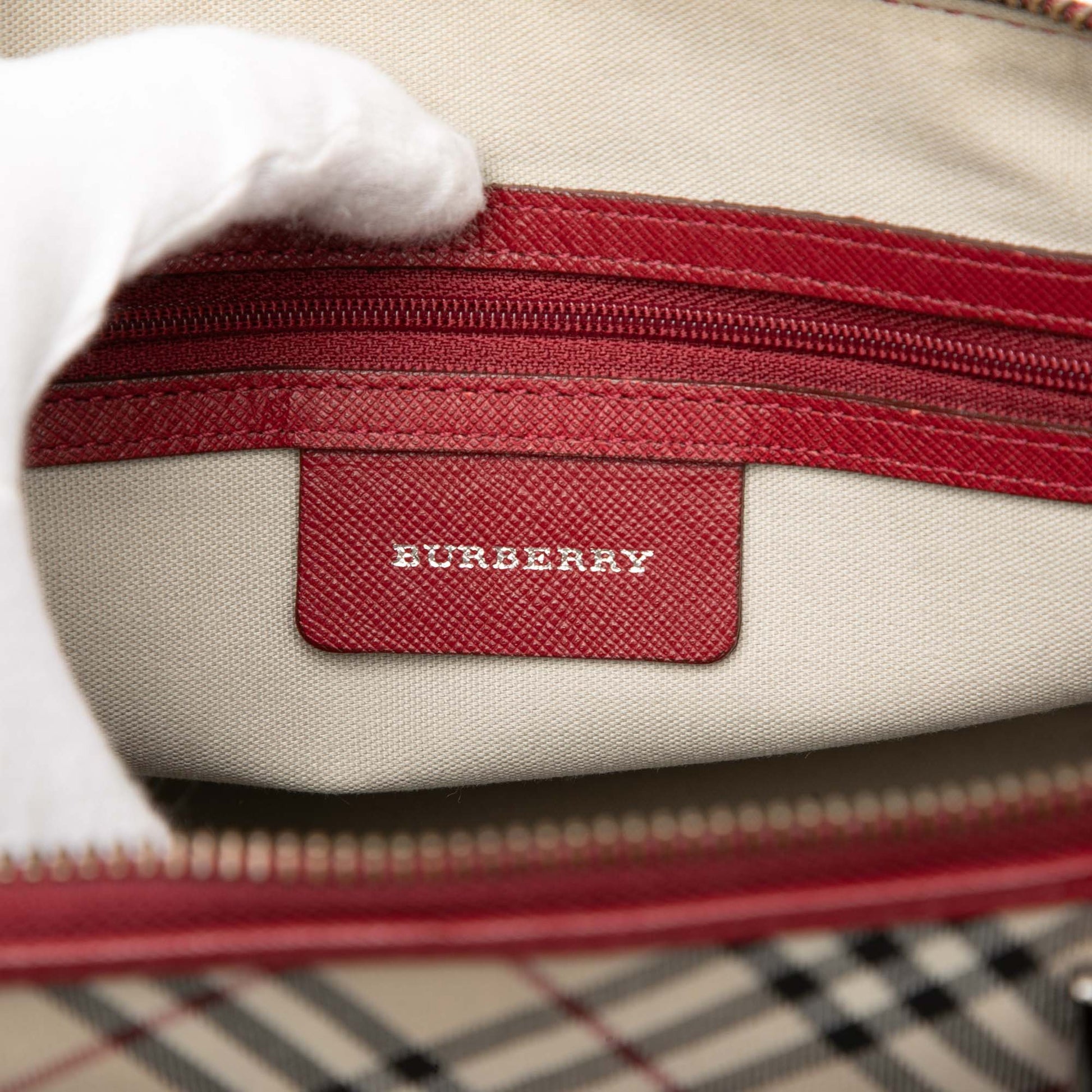 Nova Check Canvas Handbag