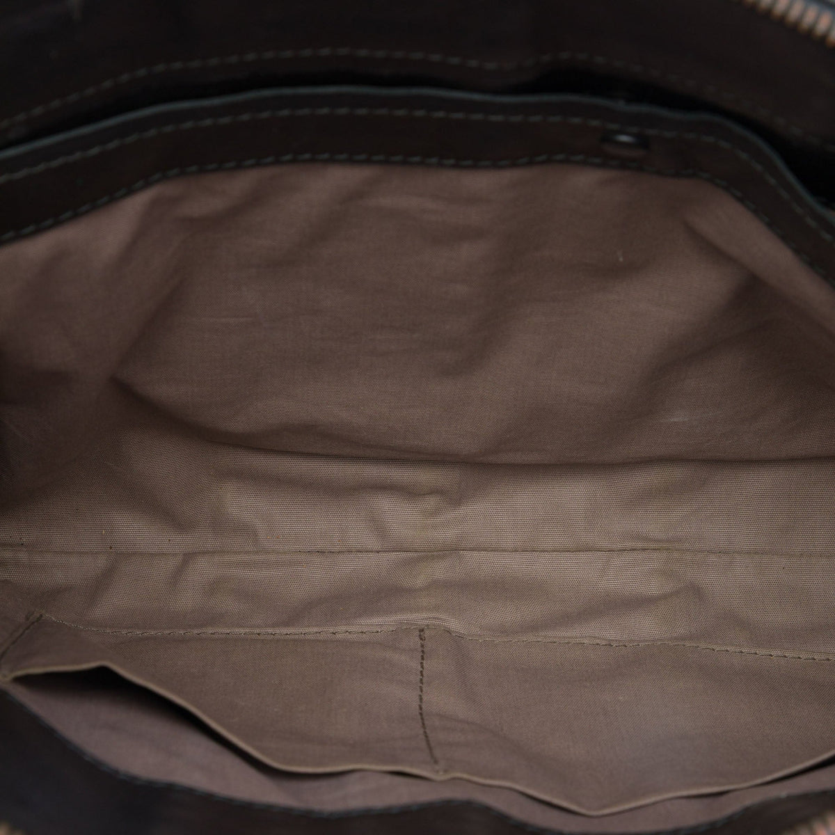 Bottega Veneta Nappa Intreccio Imperatore Zip Clutch — Black