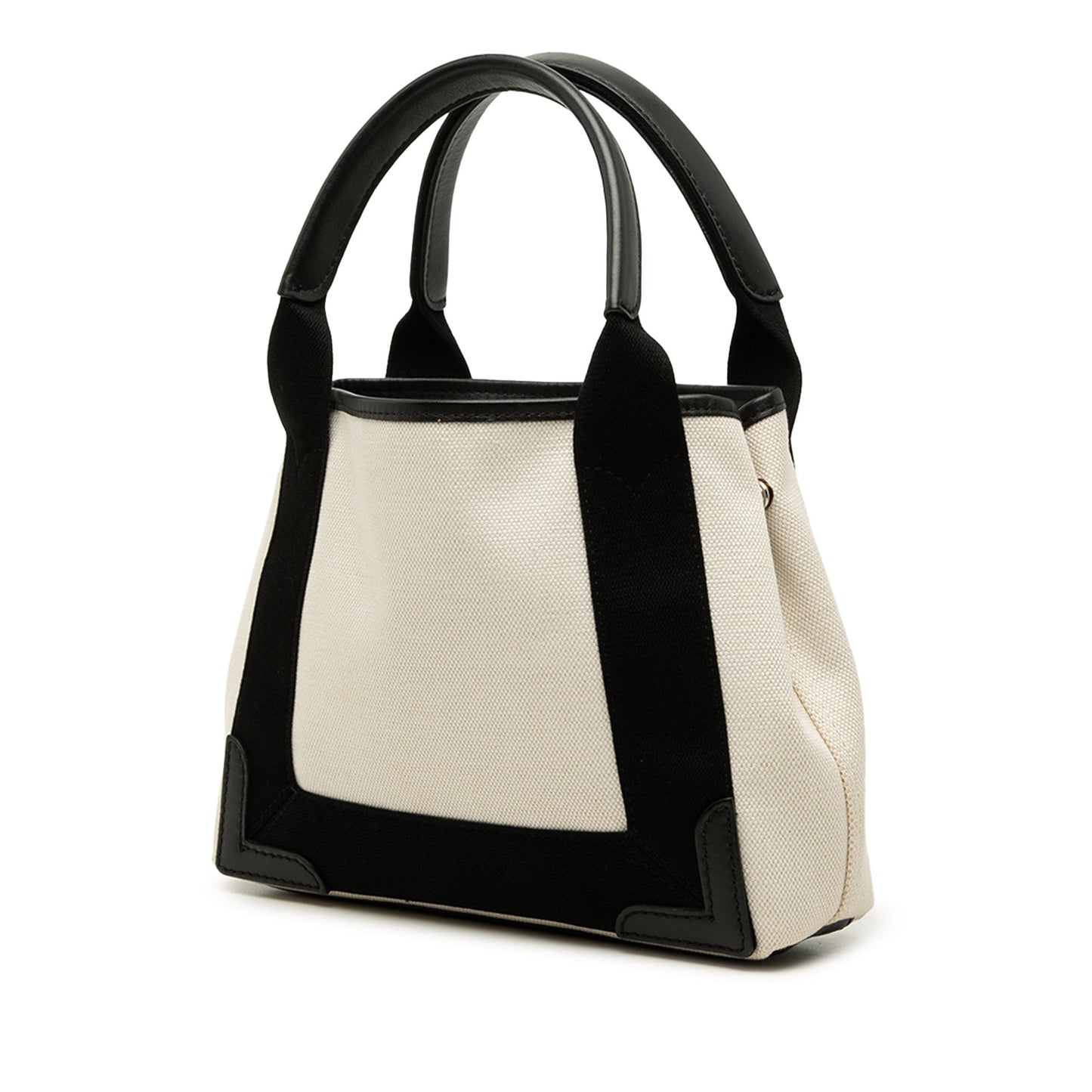 Balenciaga Canvas Navy Cabas Satchel XS