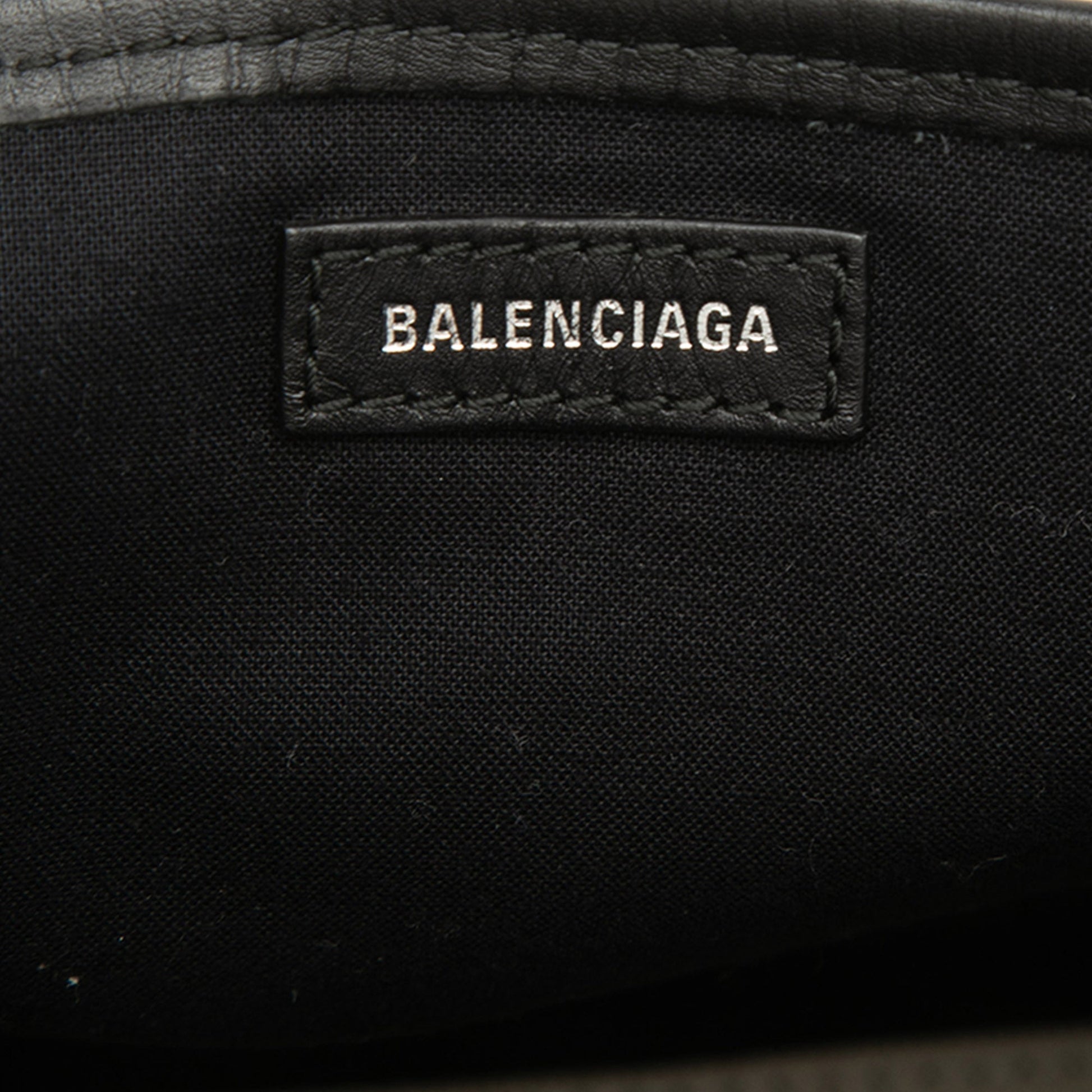 Balenciaga Canvas Navy Cabas Satchel XS
