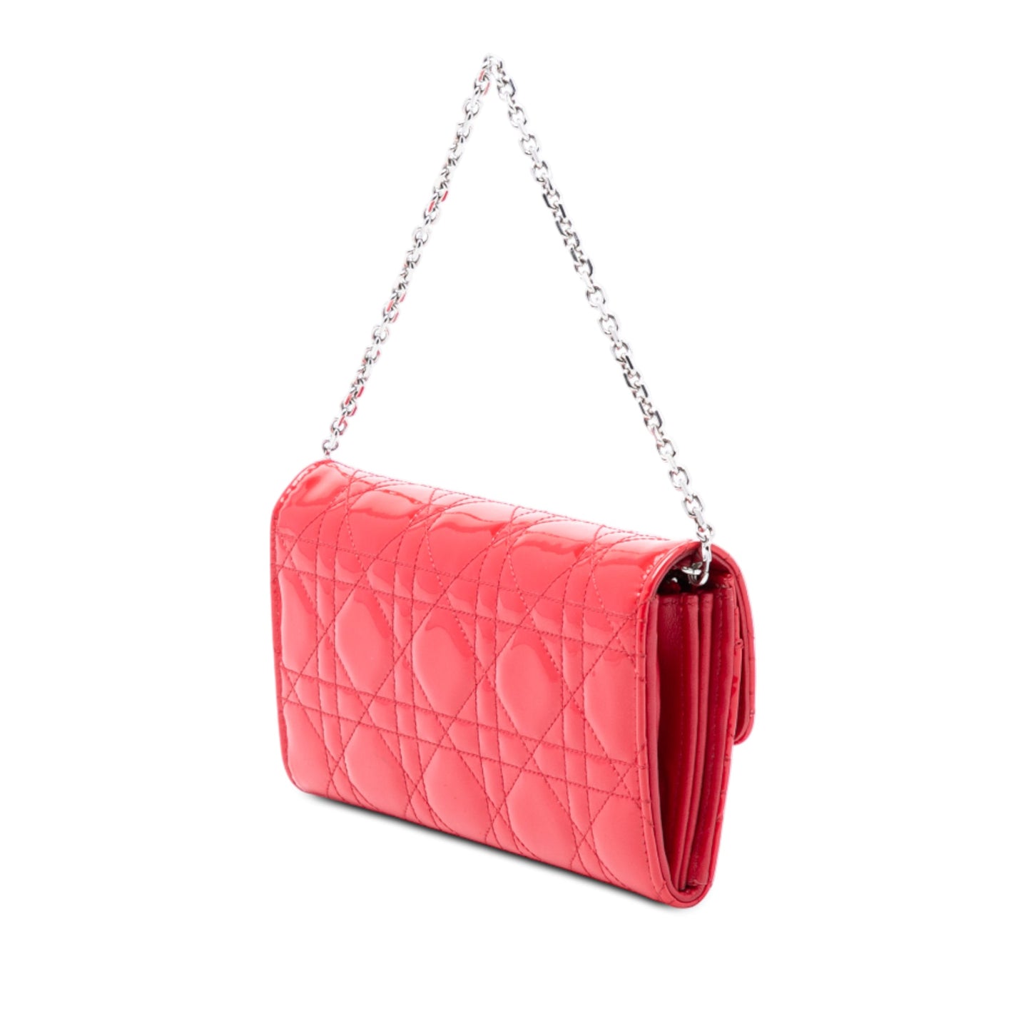 Dior Patent Cannage Miss Dior Wallet on Chain