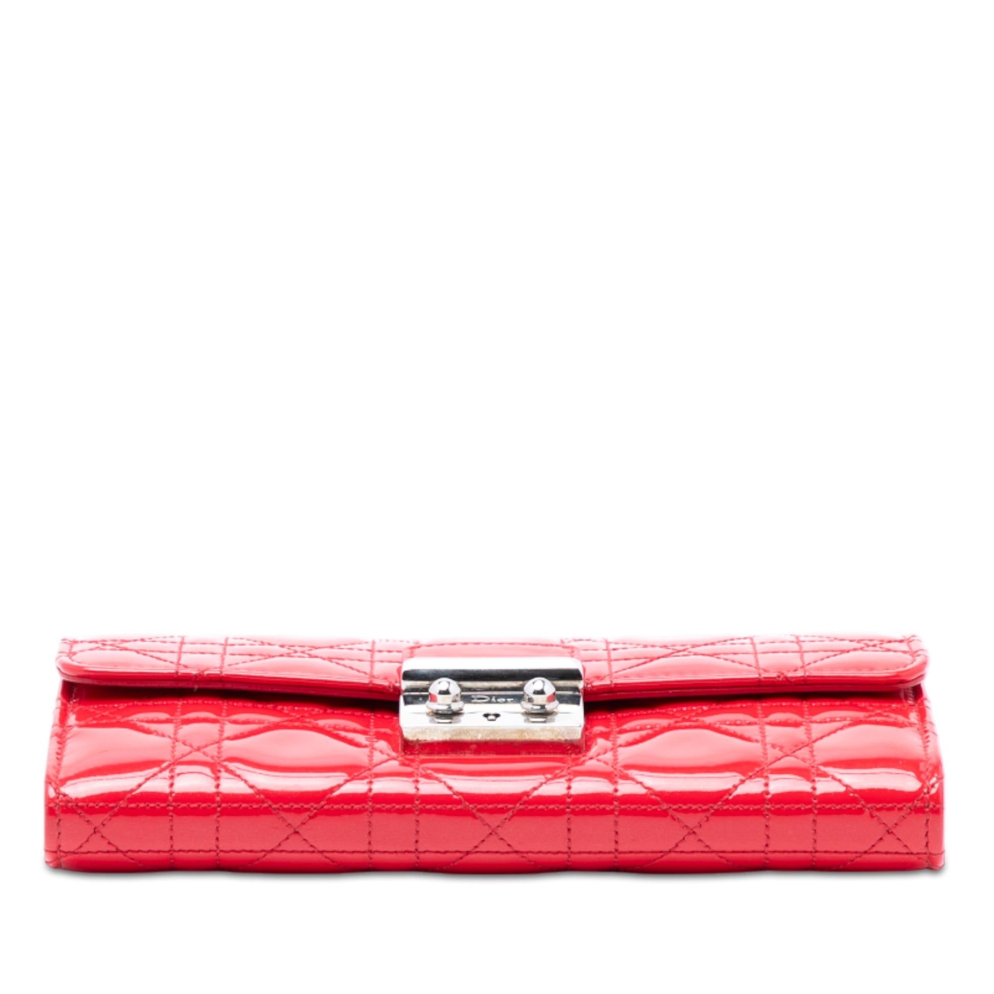 Dior Patent Cannage Miss Dior Wallet on Chain