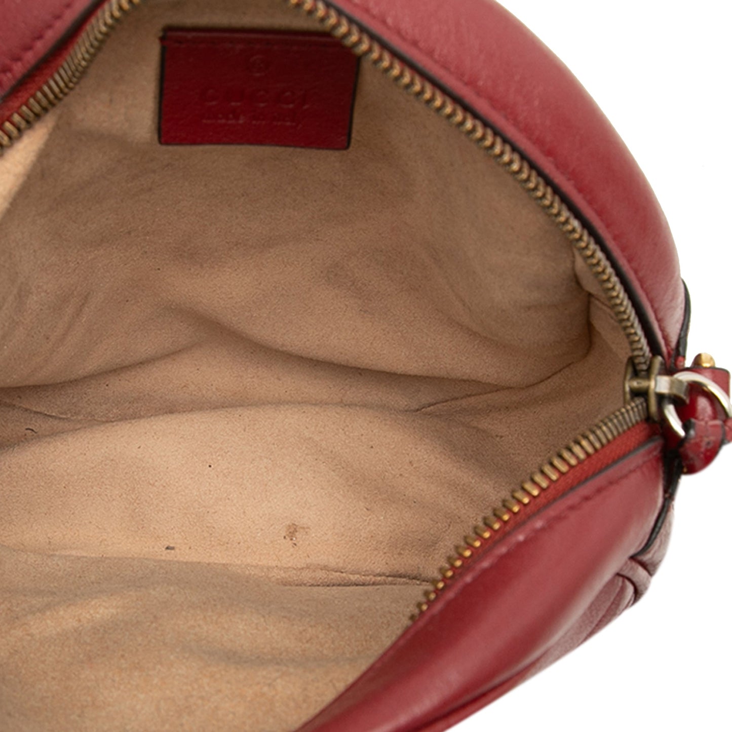 Gucci Mini GG Marmont Matelasse Leather Round Crossbody