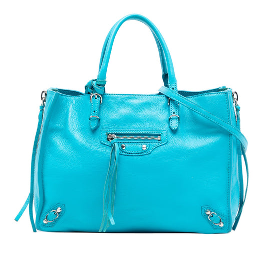 Mini Leather Papier A6 Zip-Around Satchel