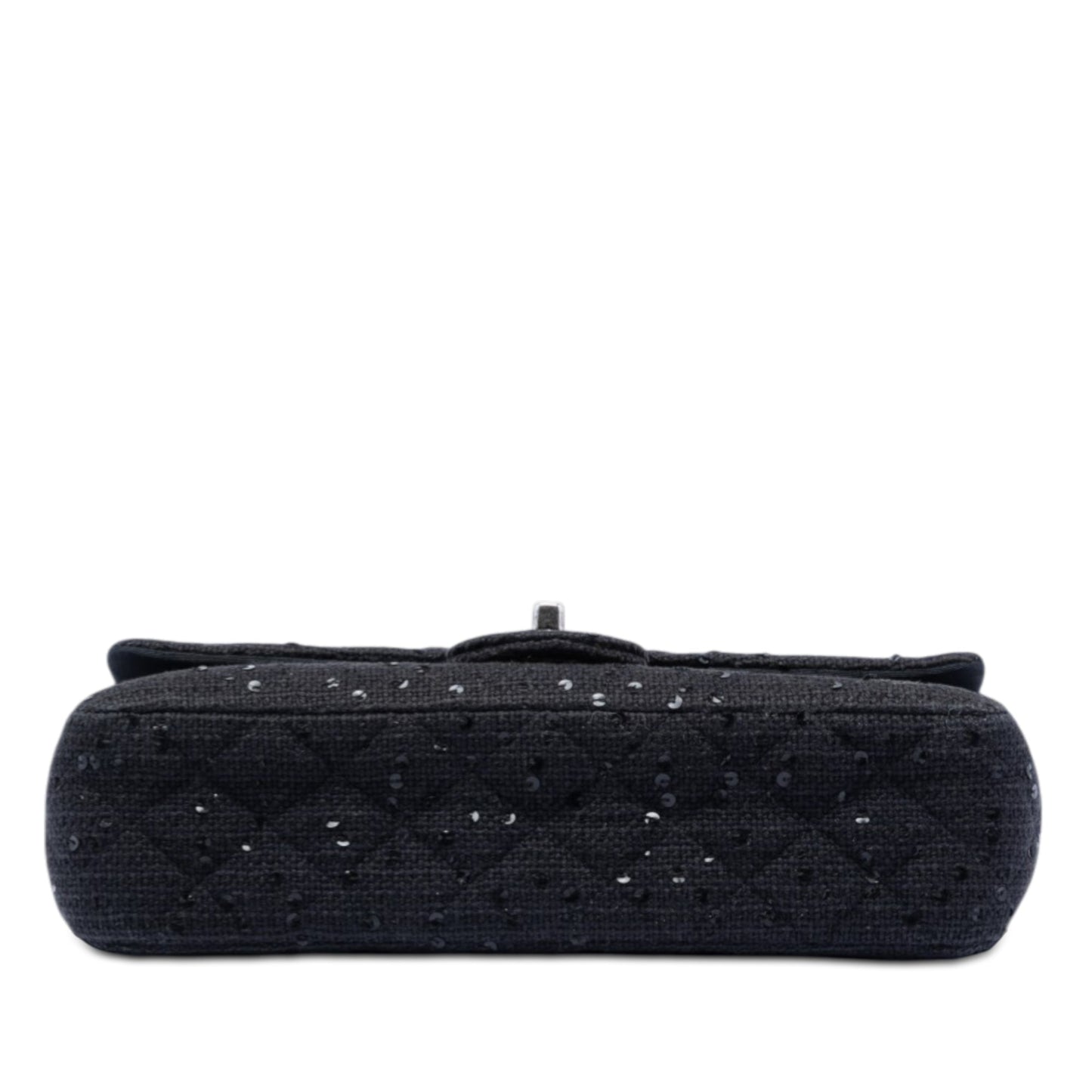 Chanel Medium Classic Tweed Sequin Double Flap