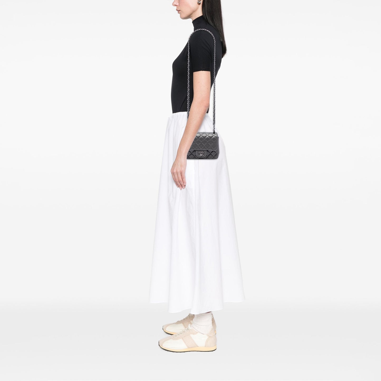 Chanel Mini Square Classic Iridescent Lambskin Single Flap