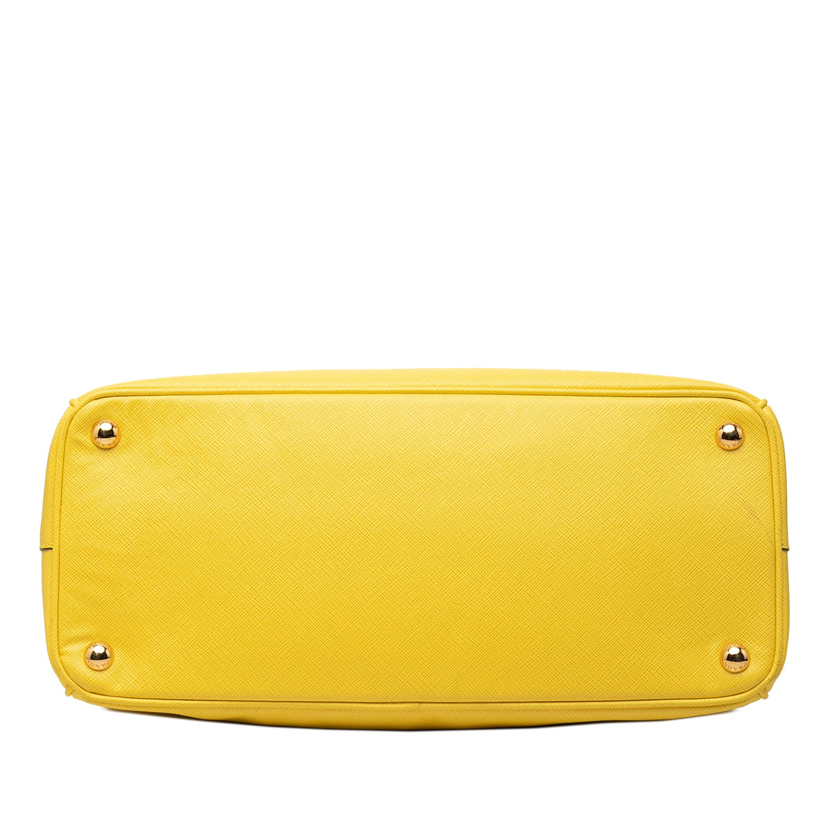 Prada Medium Saffiano Lux Galleria Double Zip Satchel — Yellow