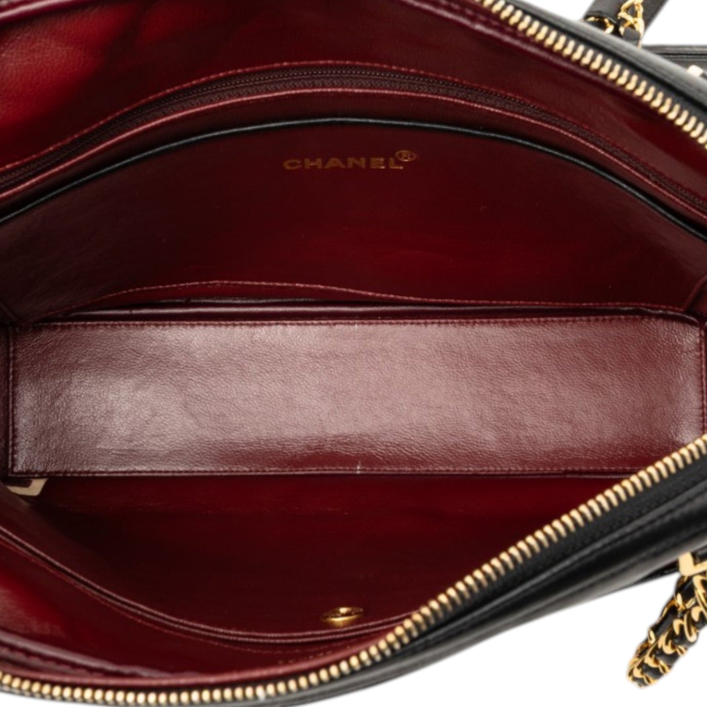 CC Quilted Lambskin Front Pocket Chain Camera Bag