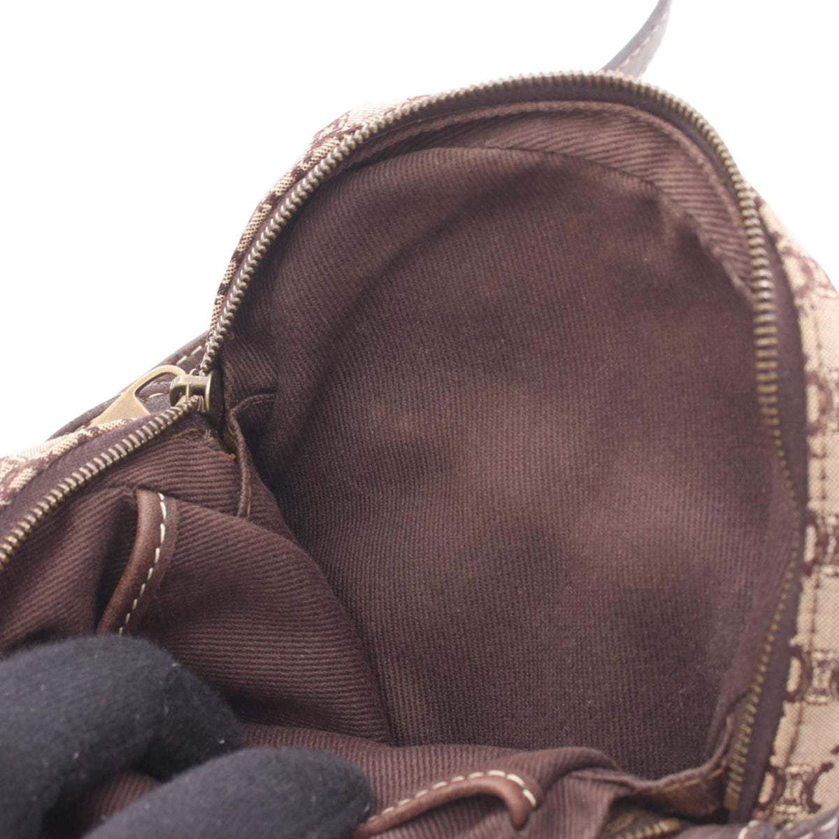 Celine Macadam Canvas Crossbody — Beige